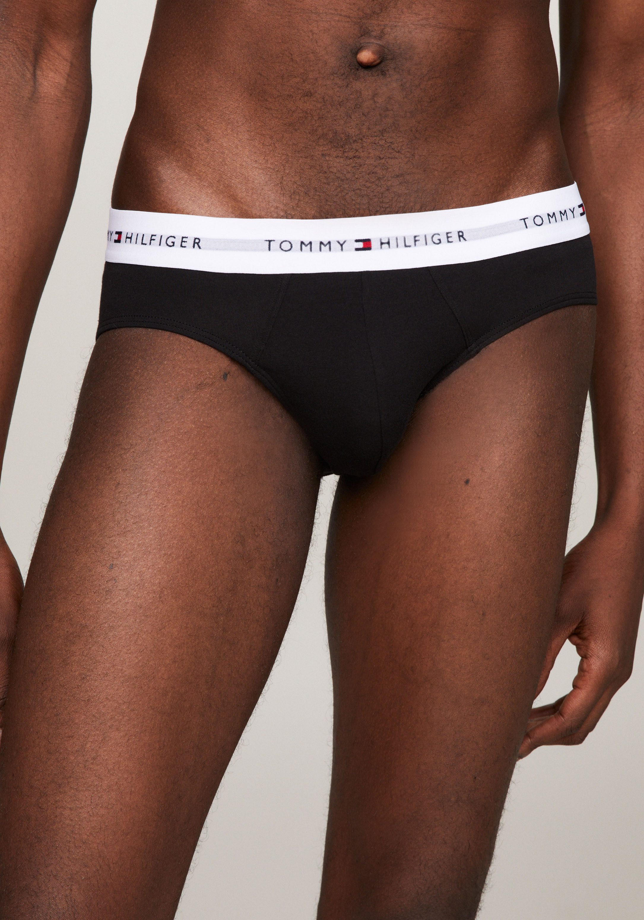 Tommy Hilfiger Underwear Slip 5P BRIEF met contrasterende logo-band (5 stuks, Set van 5)