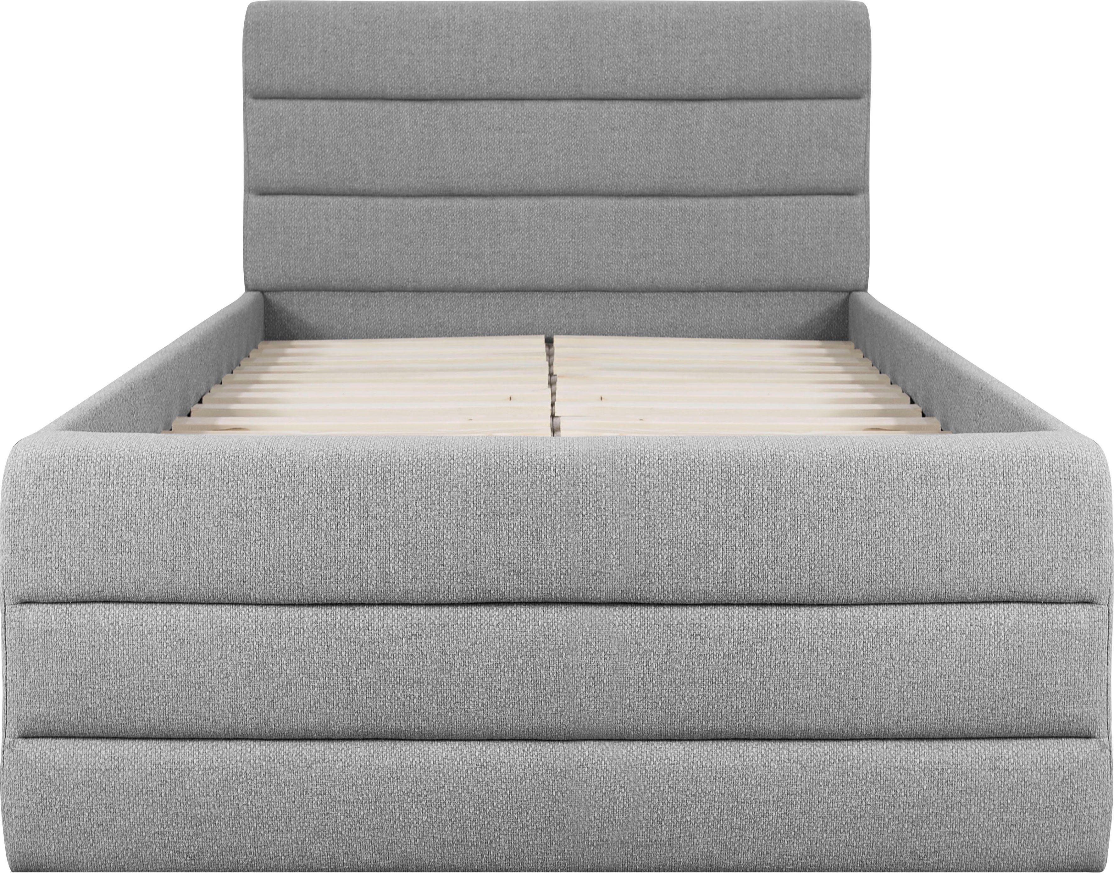 OTTO products Gestoffeerd bed Merrit Dwarsnaad in het hoofd- en voetbord, in 5 breedten, ook in 220 cm lang