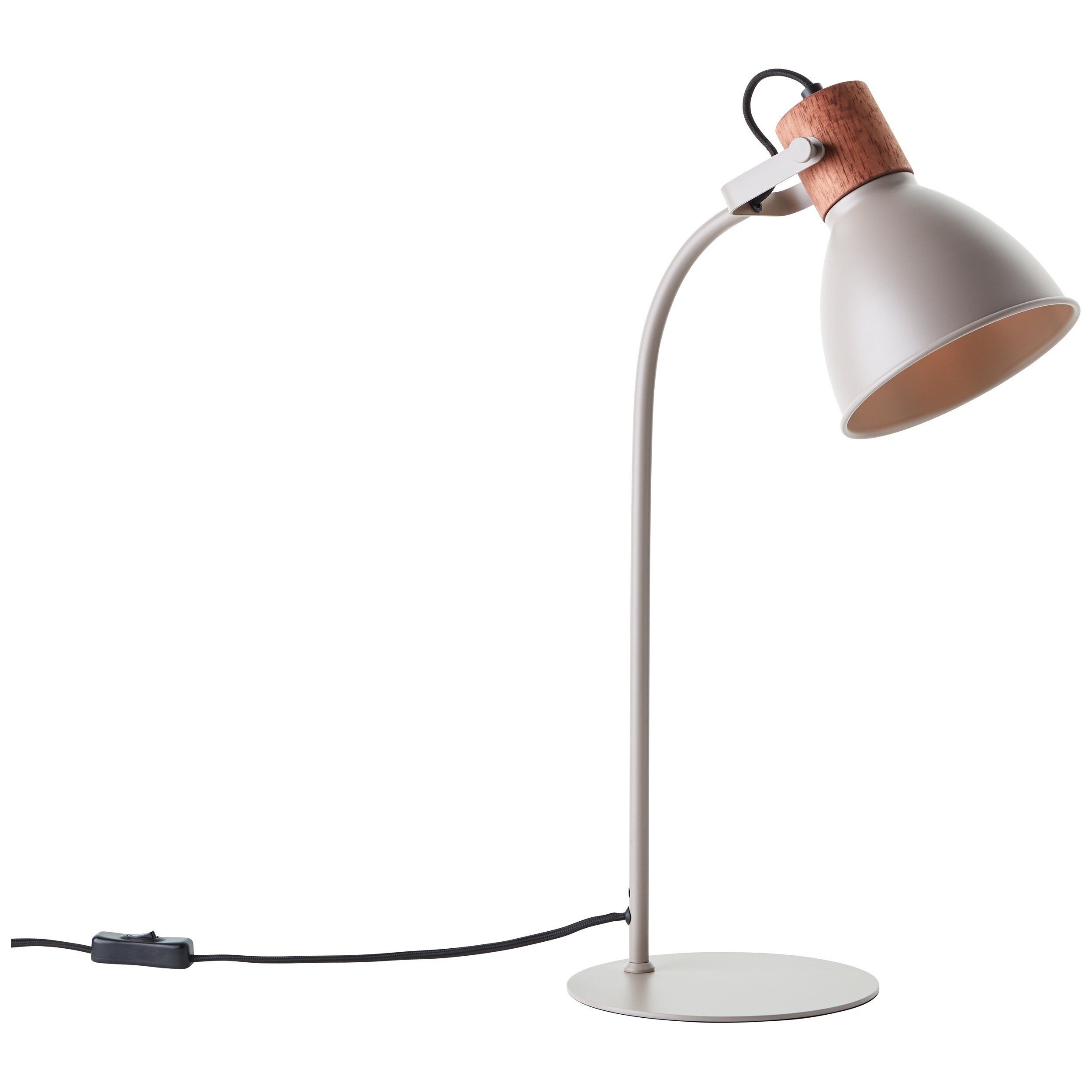 Brilliant Leuchten Tafellamp Erena Hoogte 52 cm, E27, metaal/hout