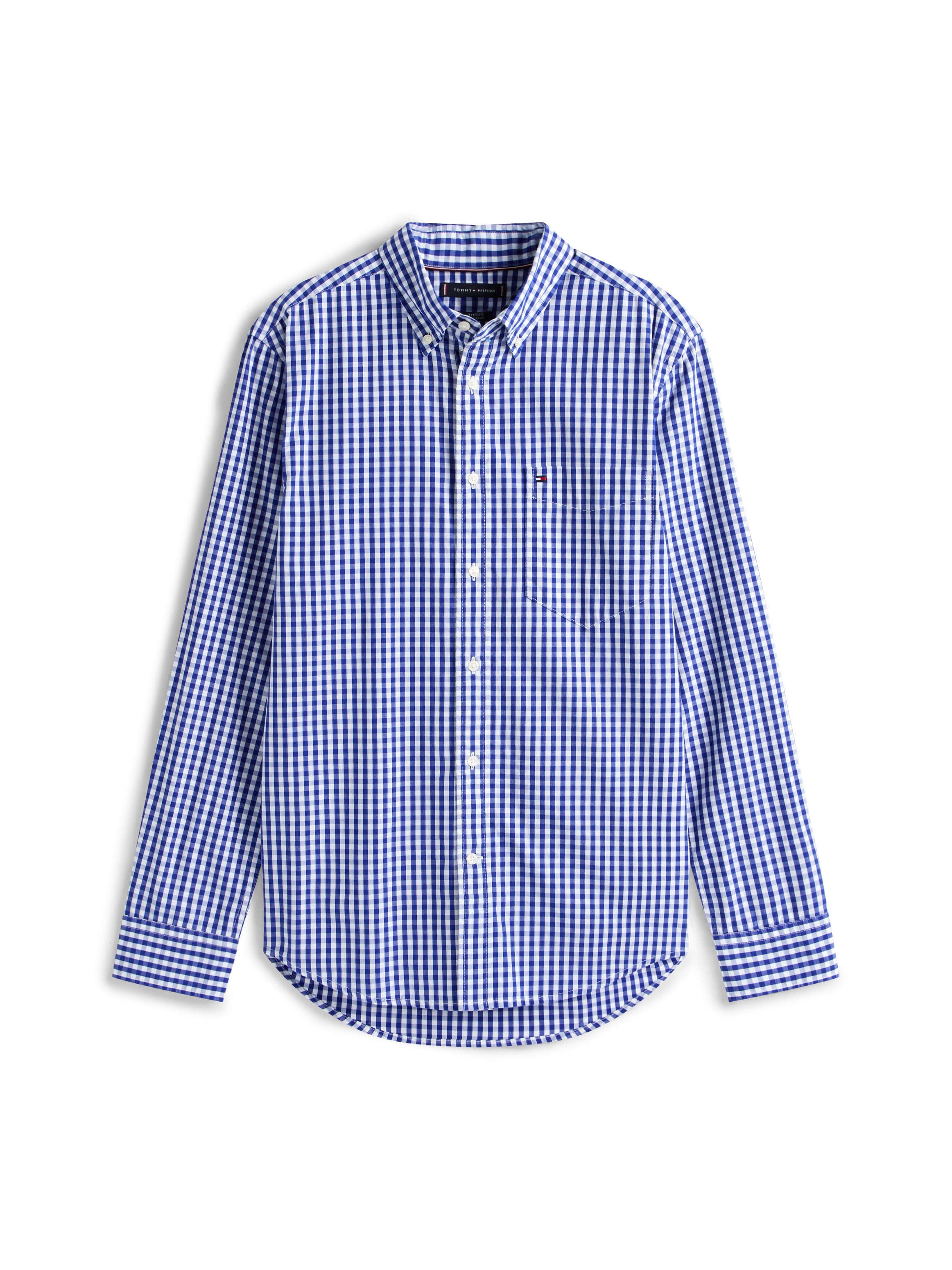 Tommy Hilfiger Overhemd met lange mouwen FLEX POPLIN GINGHAM SHIRT