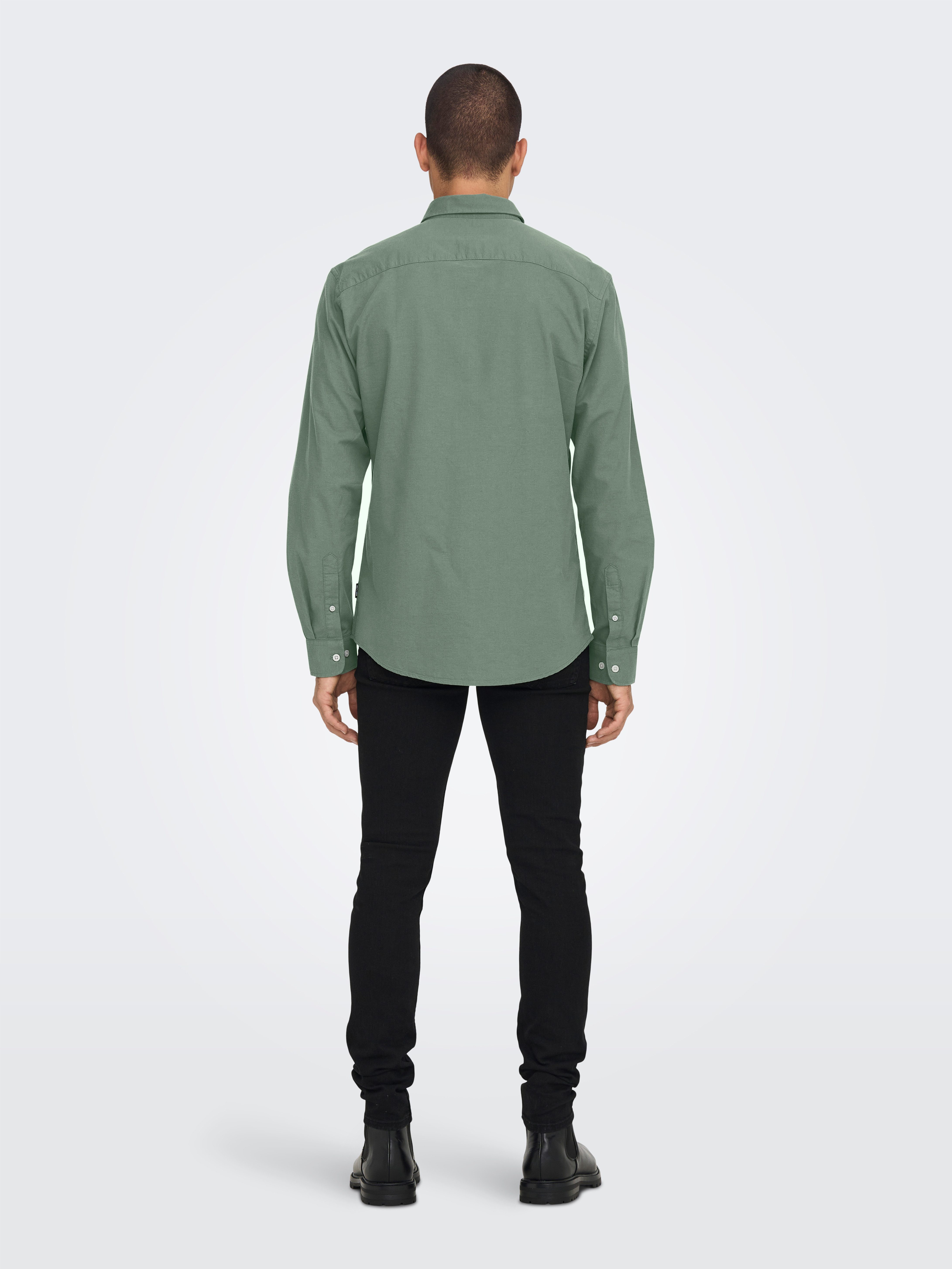 ONLY & SONS Overhemd met lange mouwen ONSALVARO SLIM LS OXFORD SHIRT NOOS
