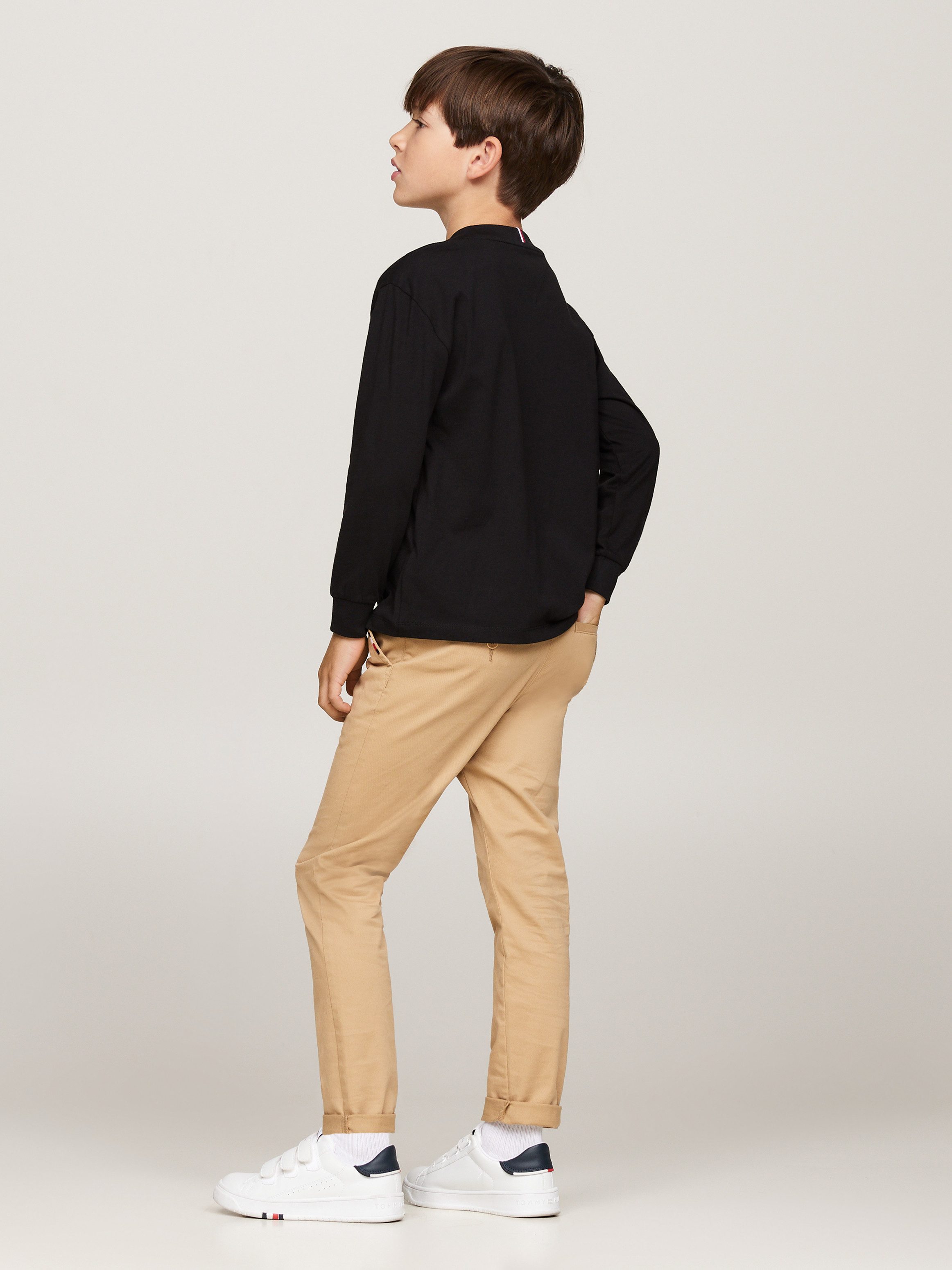 Tommy Hilfiger Shirt met lange mouwen ESSENTIAL TEE LS met geborduurd logo