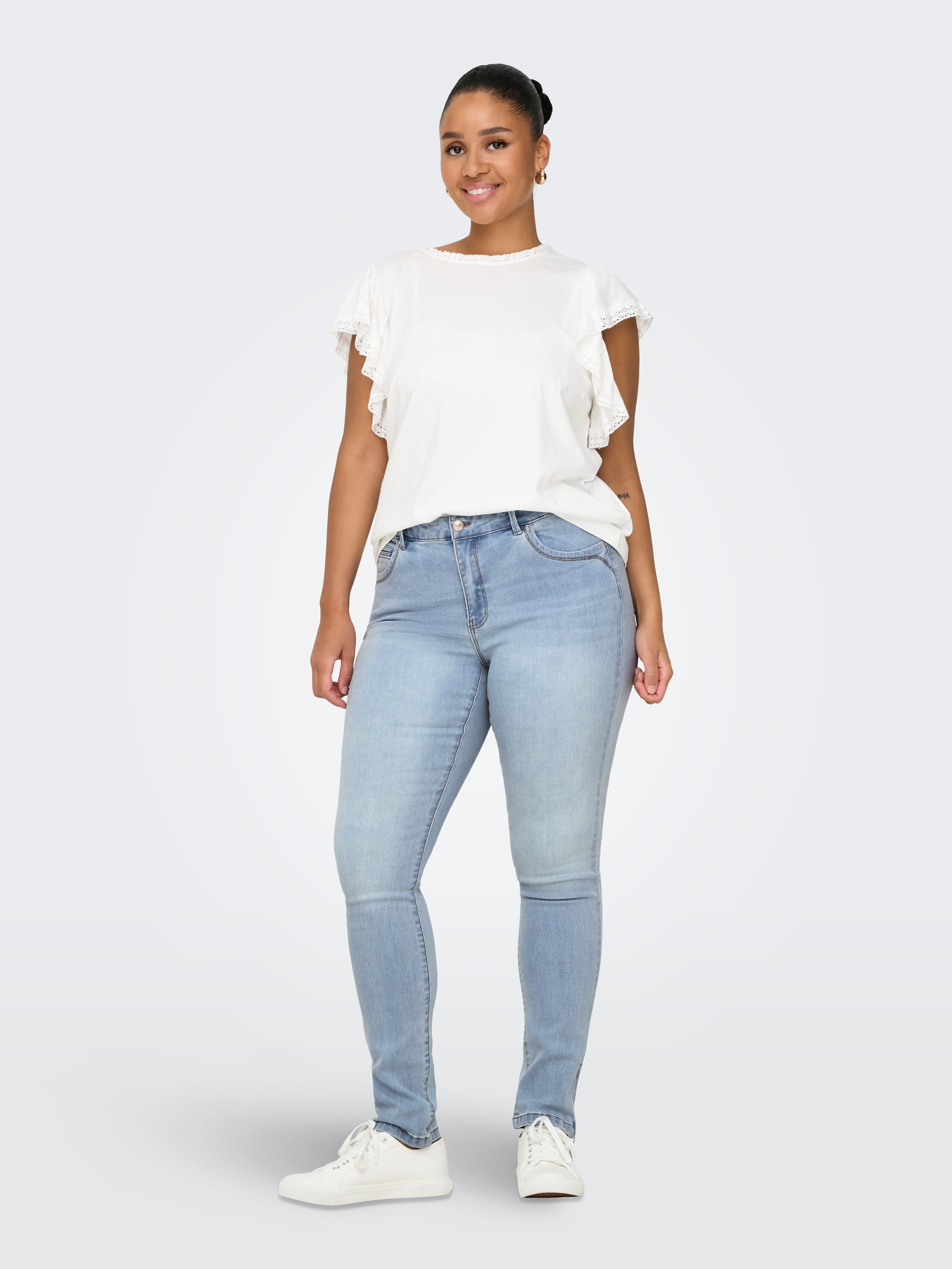 ONLY CARMAKOMA Skinny fit jeans CARKARLA REG SKINNY ANK DNM BJ639 NOOS