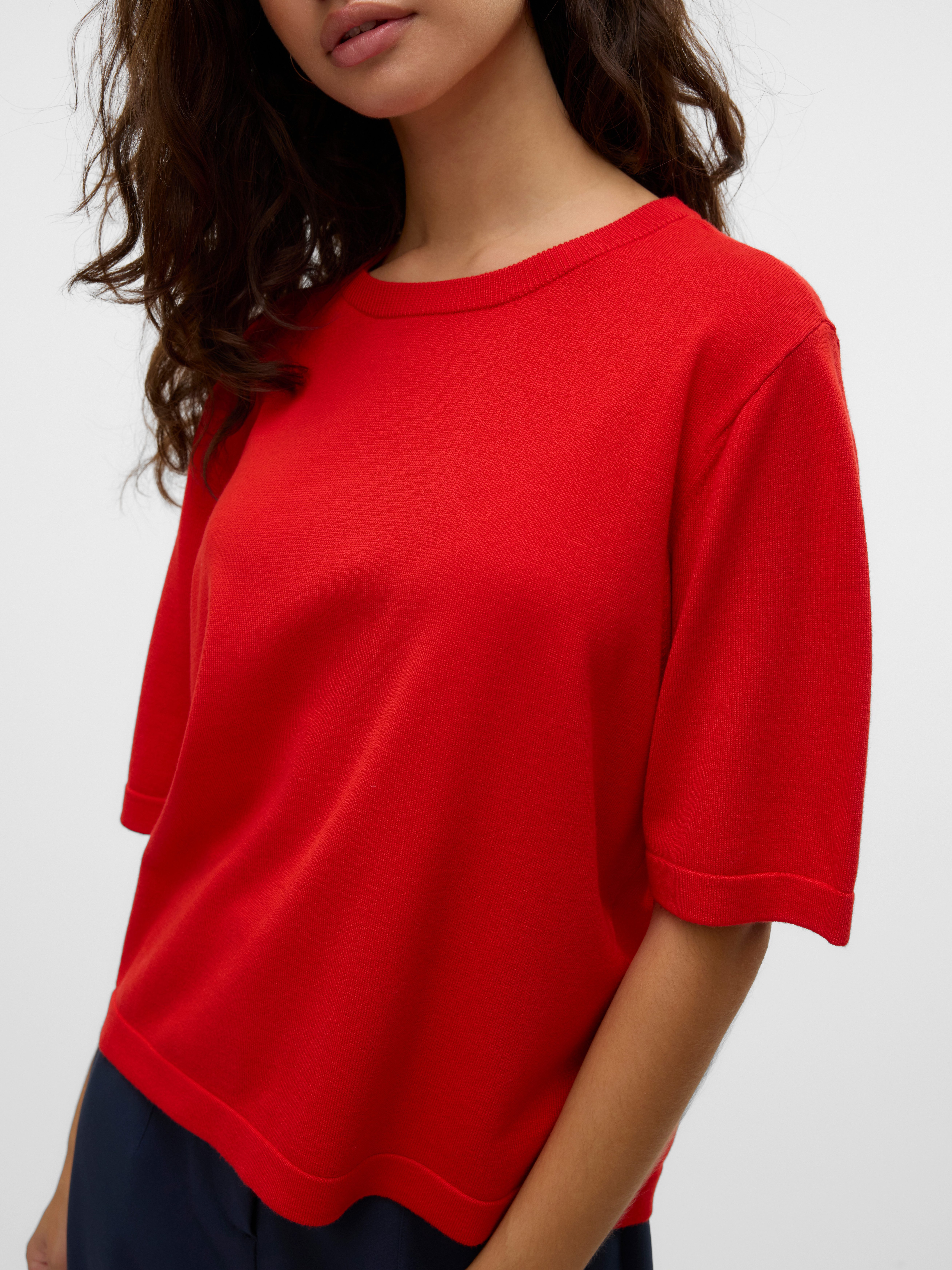 Vero Moda Trui met korte mouwen VMSILJE 2/4 O-NCK OVERSIZE PULL GA NOOS