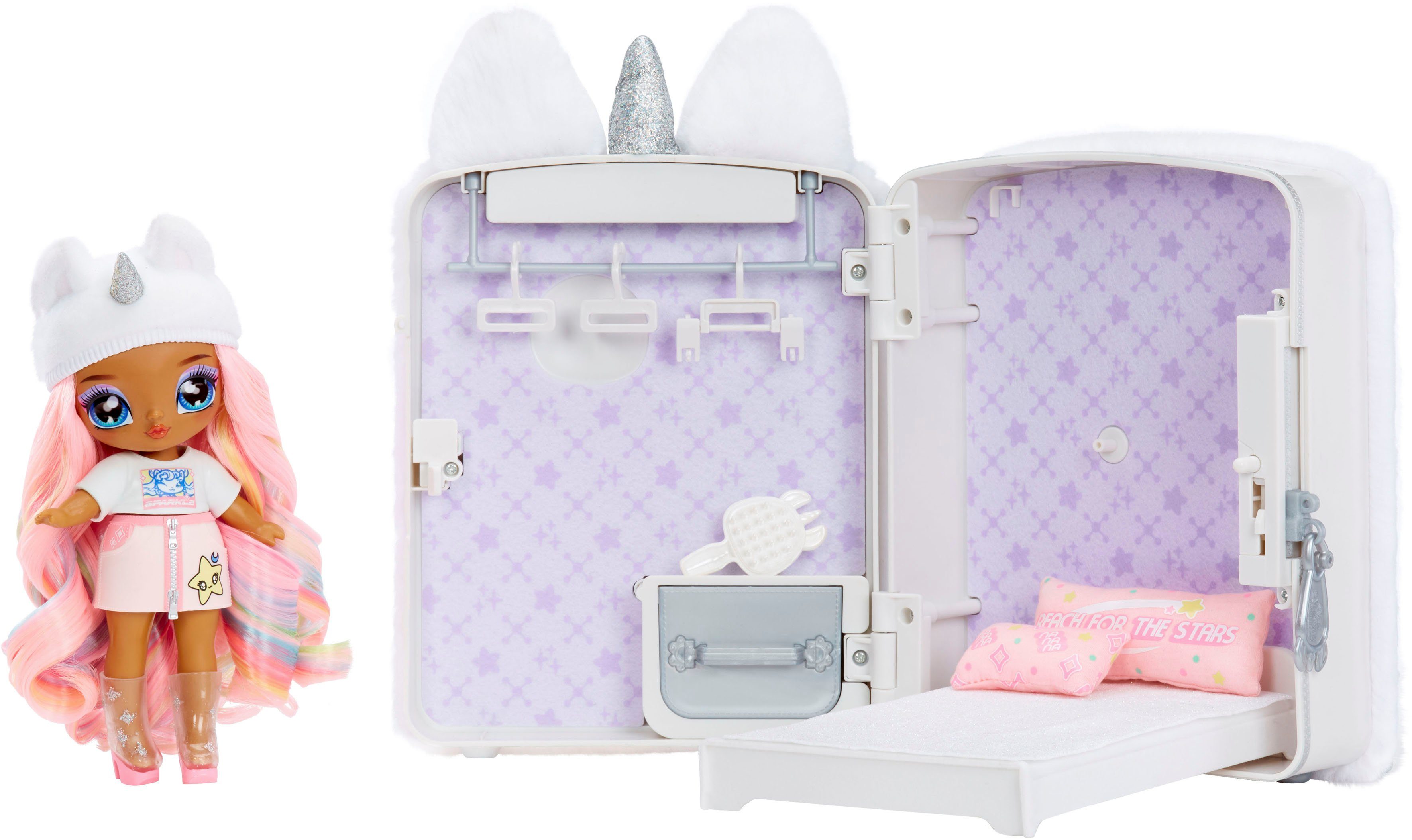 MGA Poppenmeubelen 3-in-1 Backpack Bedroom Unicorn - Whitney Sparkles