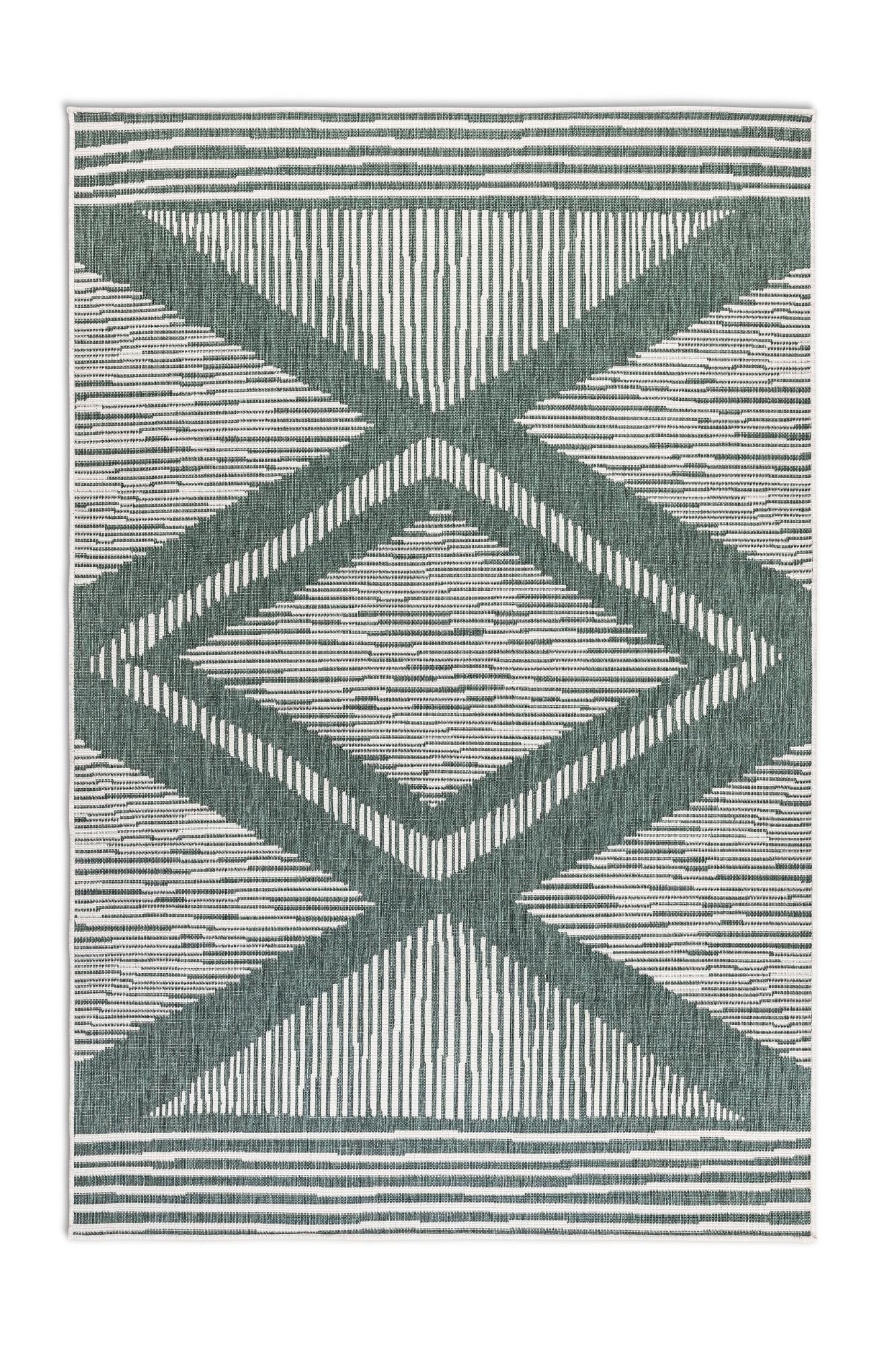 ELLE DECORATION Vloerkleed Rhombus, In- en Outdoor Vlakweefsel, binnen- en buitengebruik, modern, omkeerbaar tapijt, balkon, woonkamer