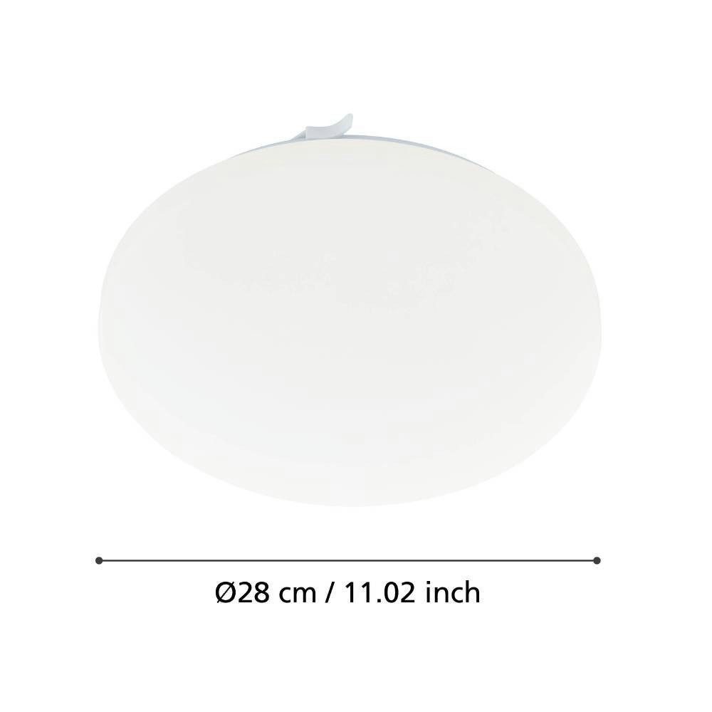 EGLO Led-plafondlamp FRANIA plafondlamp, wit, lage opbouw, Watt, kantoor (1 stuk)