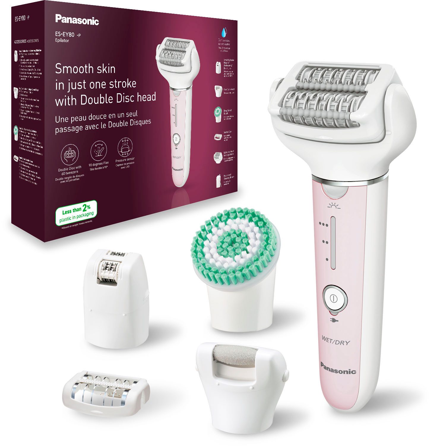 Panasonic Epilator ES-EY80-P503 5-in-1 nat-/droogepilator