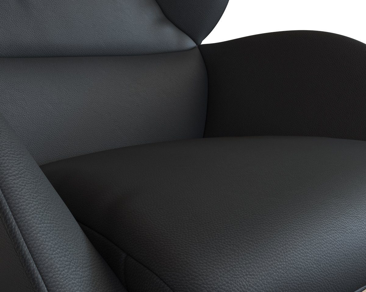 FLEXLUX Oorfauteuil Adria Stijl & comfort, organische vorm, eikenhouten voet