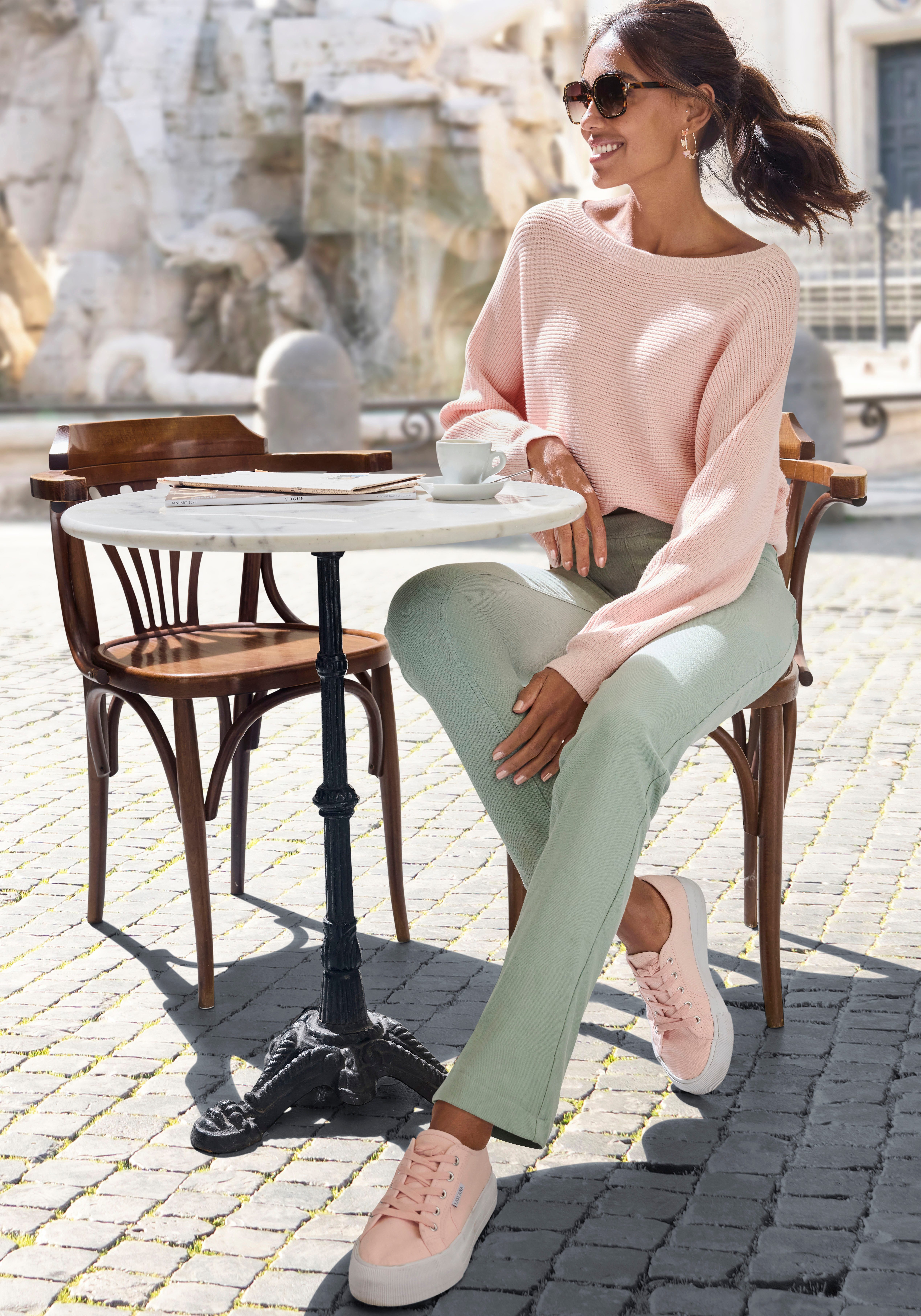 H.I.S Comfortbroek in jeanslook loungewear