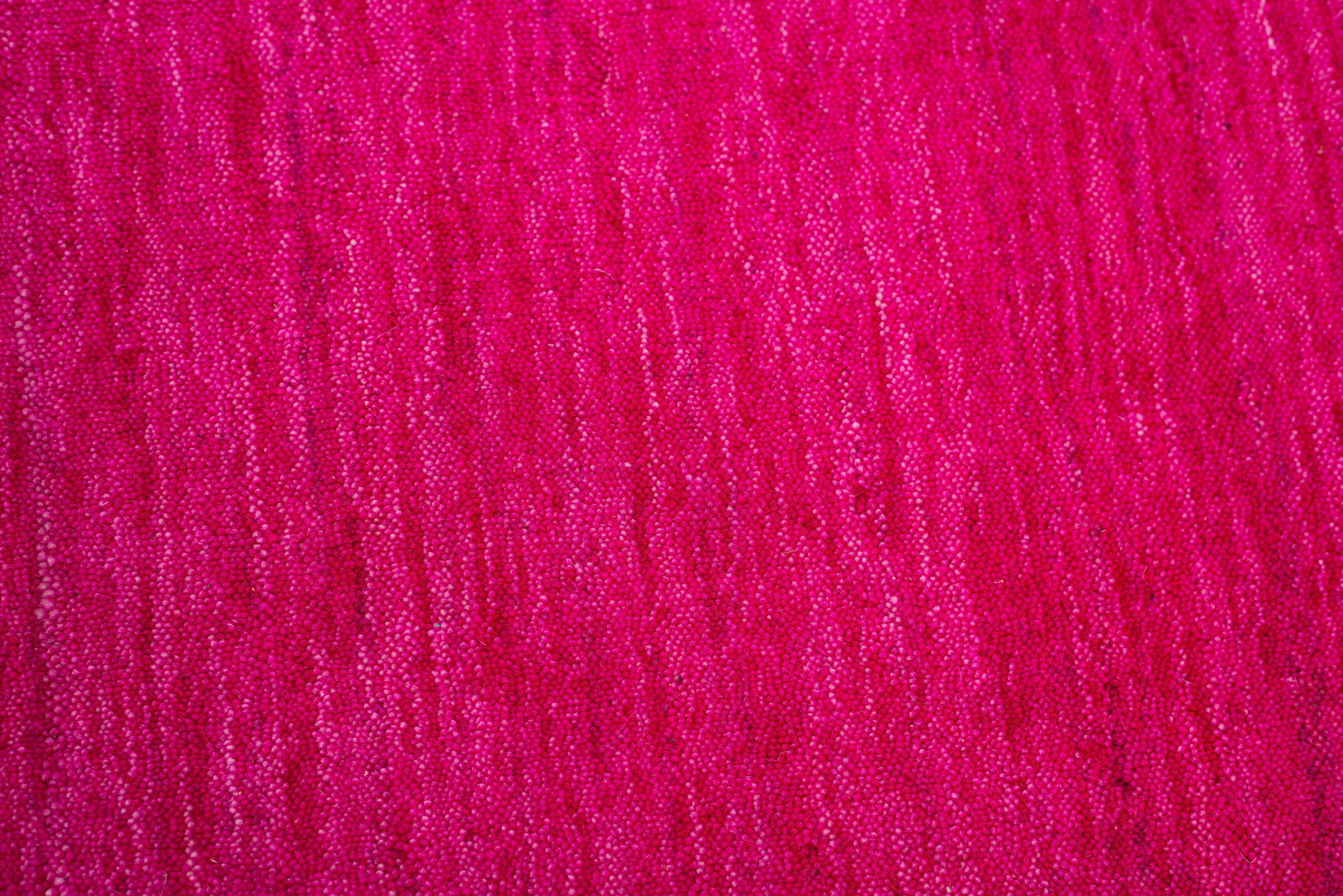 THEKO Wollen kleed Holi Unikleuren, iets mêlee, zuivere wol, met de hand geweven met knoop-look