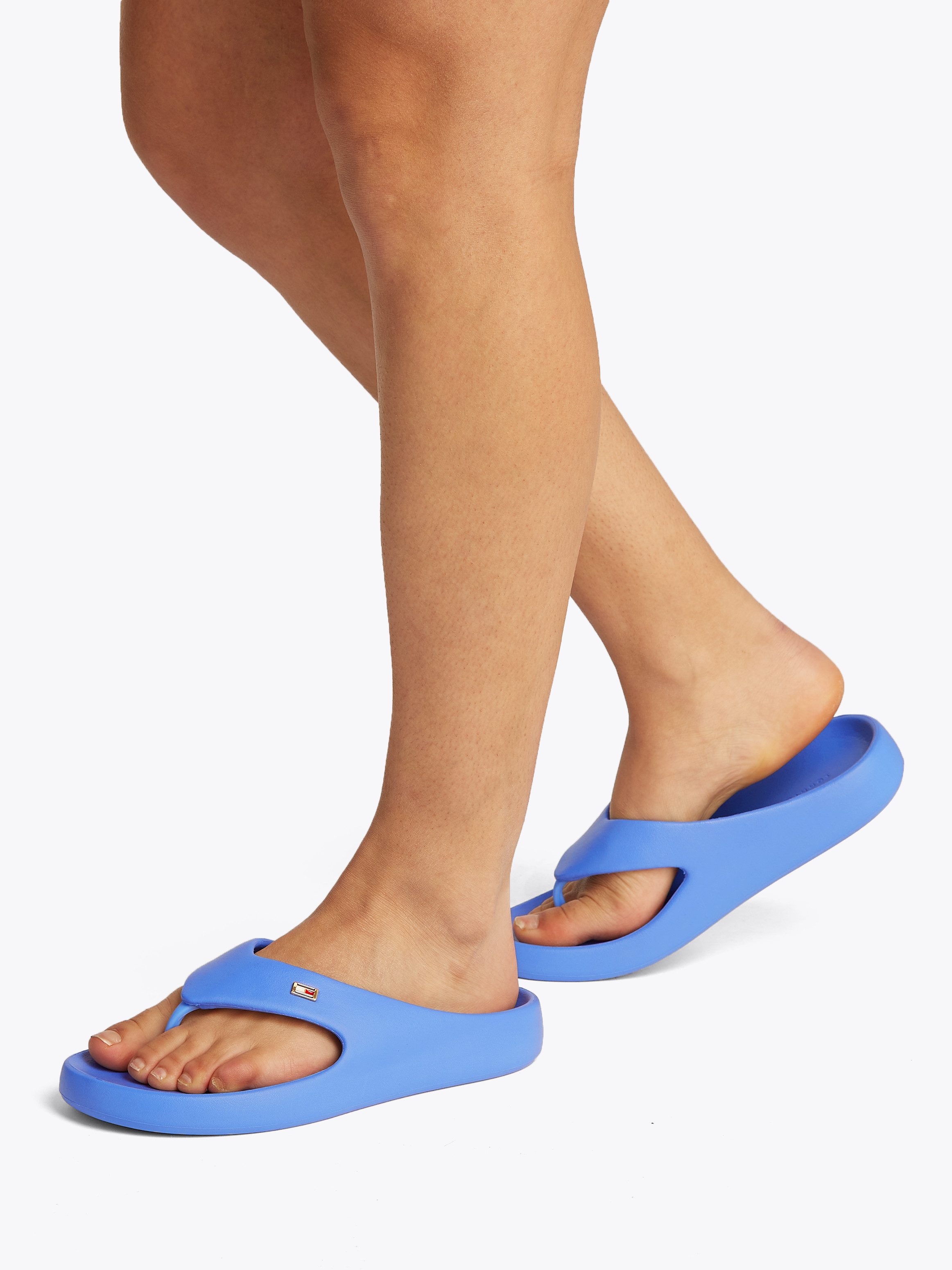 Tommy Hilfiger Teenslippers TH COMFORT BEACH SANDAL , dianette, zomerschoen, comfortabele schoen met kleine logoborduring