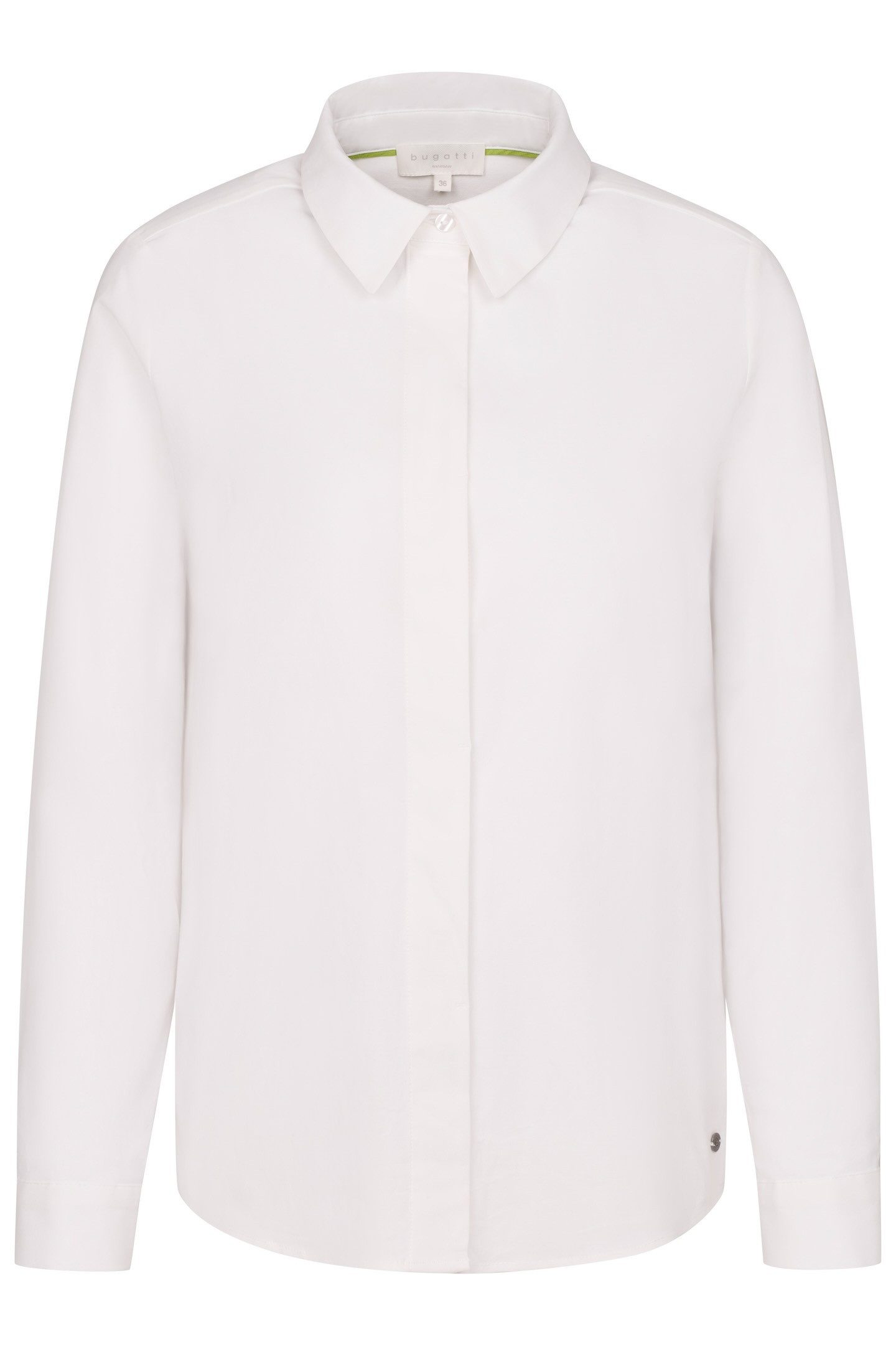 Bugatti Blouse met lange mouwen van elastisch katoen