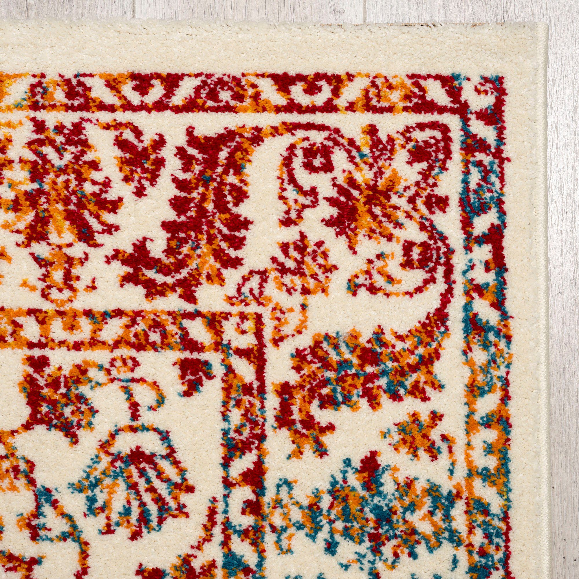 SANAT HALI Vloerkleed Vintage 1606 Woonkamer, korte pool, vintage-look, retro