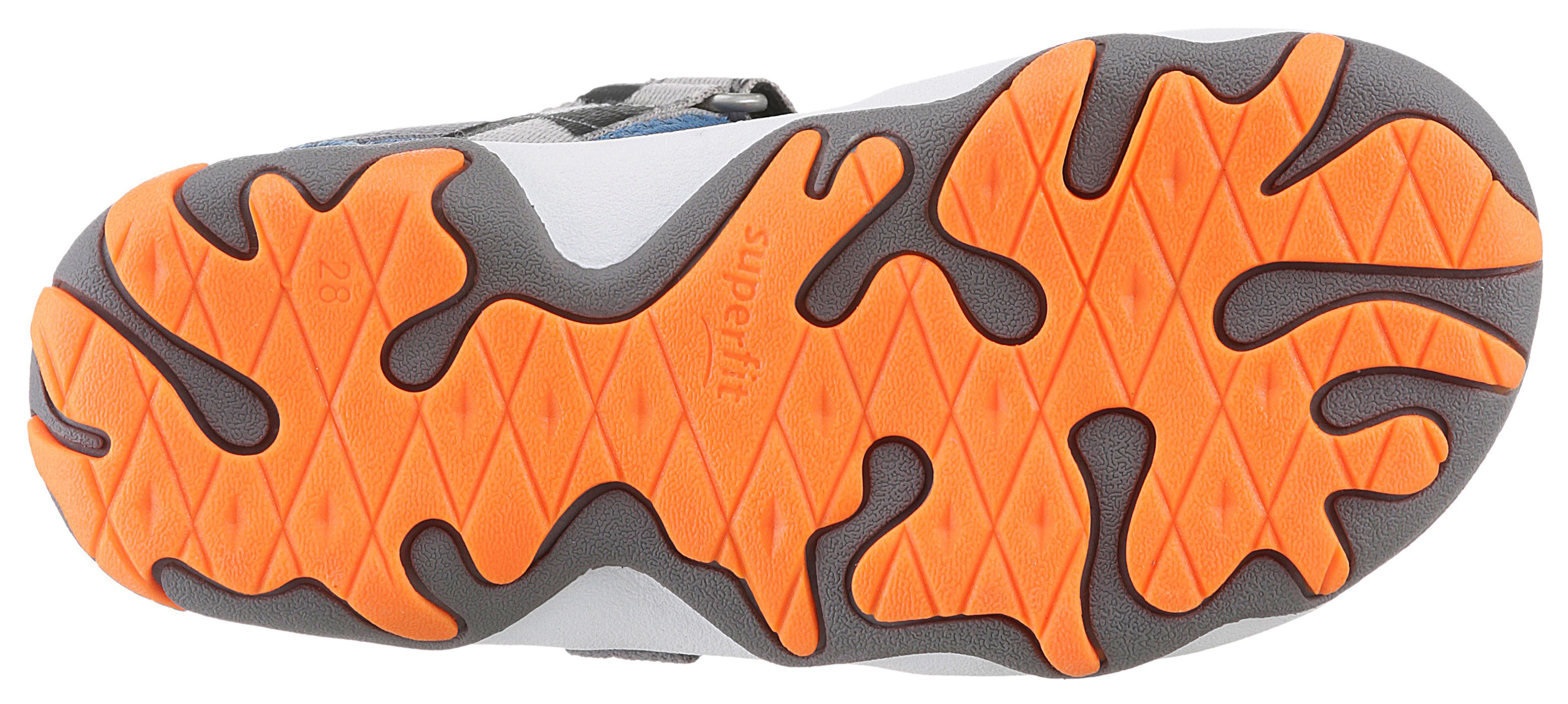 Superfit Sandalen MIKE 3.0 WMS: middel Buitensandaal met klittenband, voetbal logo, maat sjabloon om te downloaden