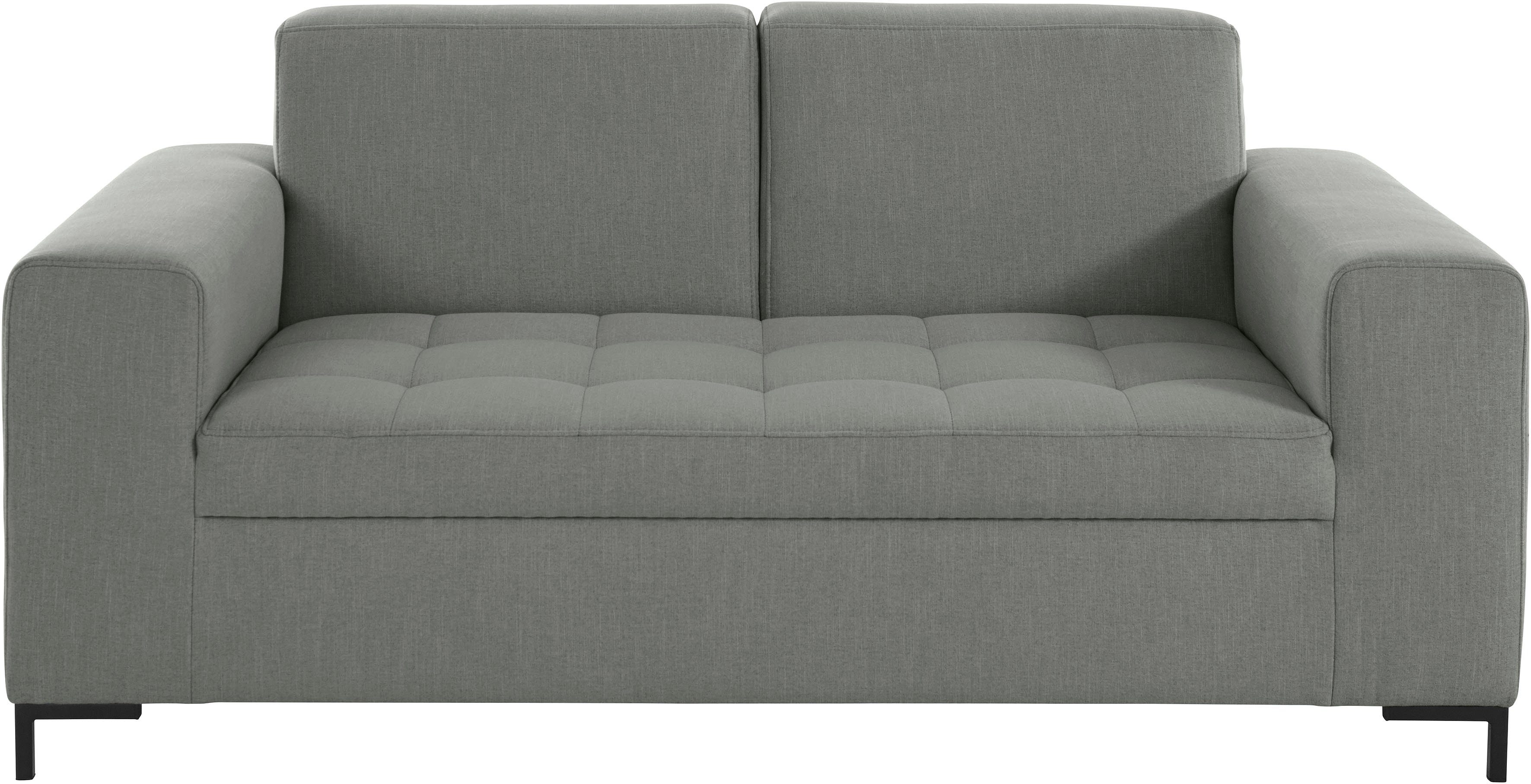 OTTO products 2-zitsbank Grazzo hoogwaardige stoffen van gerecycled materiaal, stiksels op de zitting