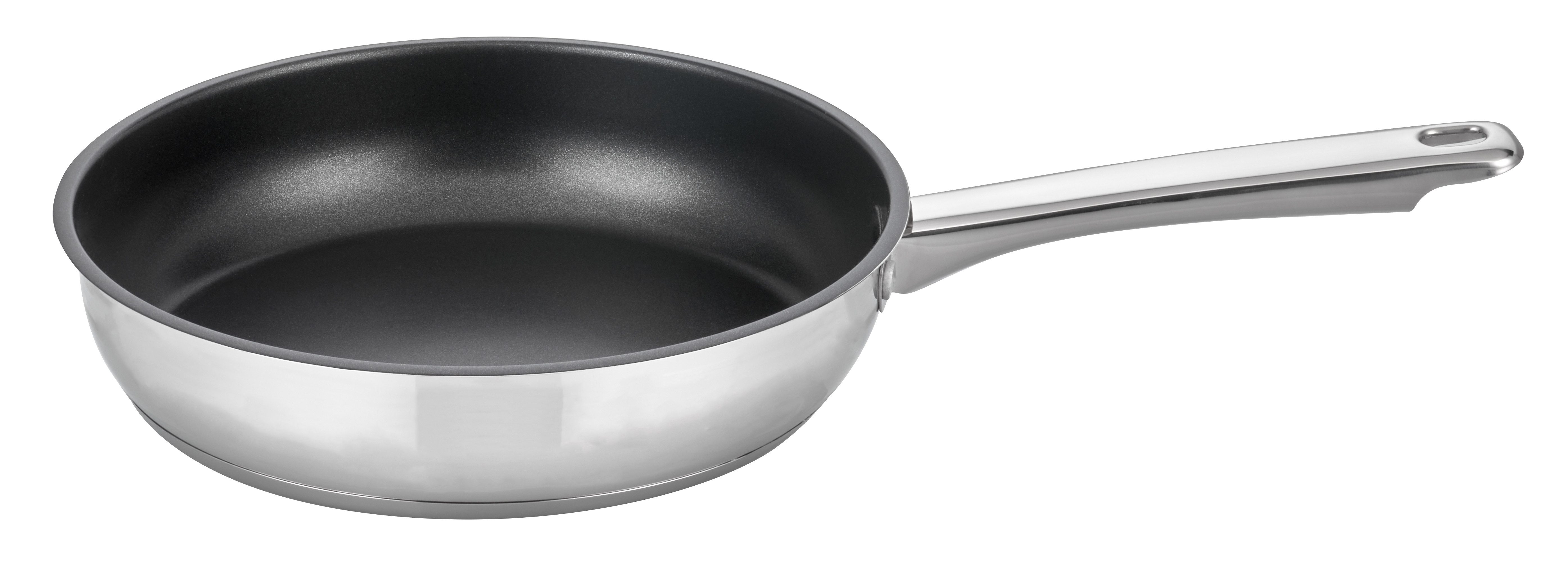 Elo Basic Koekenpan Space Geschikt voor alle kookplaten, incl. inductie (1-delig) koekenpannen maat Ø 24 cm zilver(kleur)