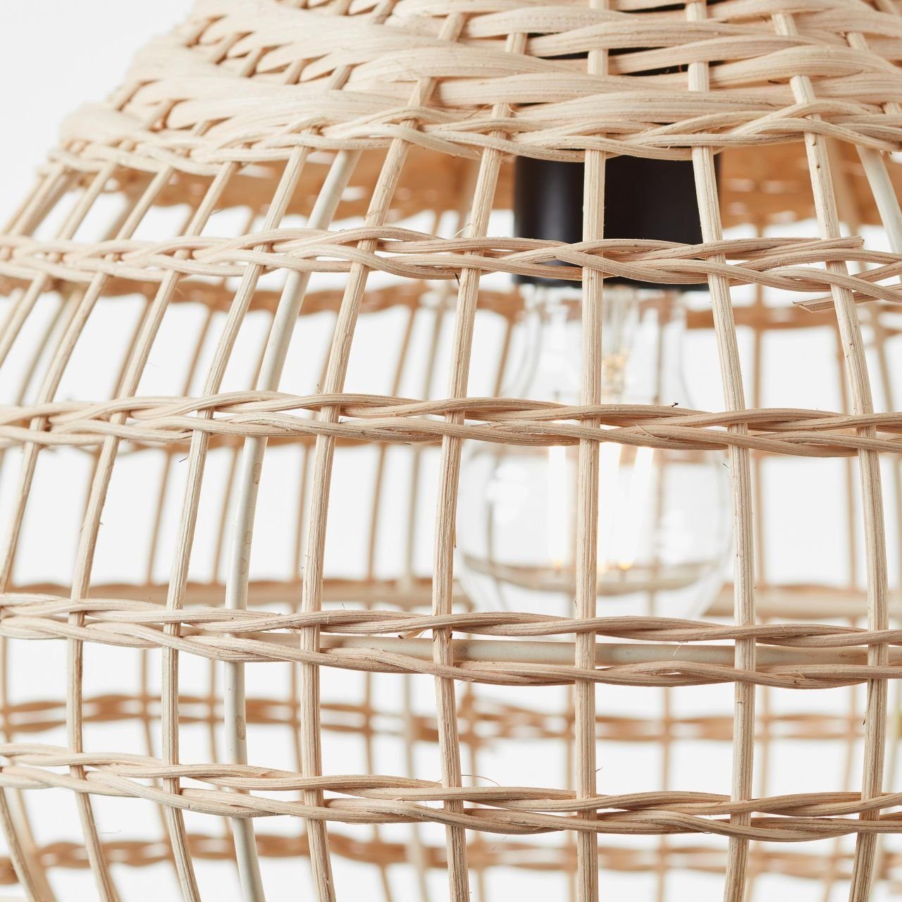 Brilliant Leuchten Hanglamp Southsea Hanglamp 33 cm naturel/zwart (1 stuk)