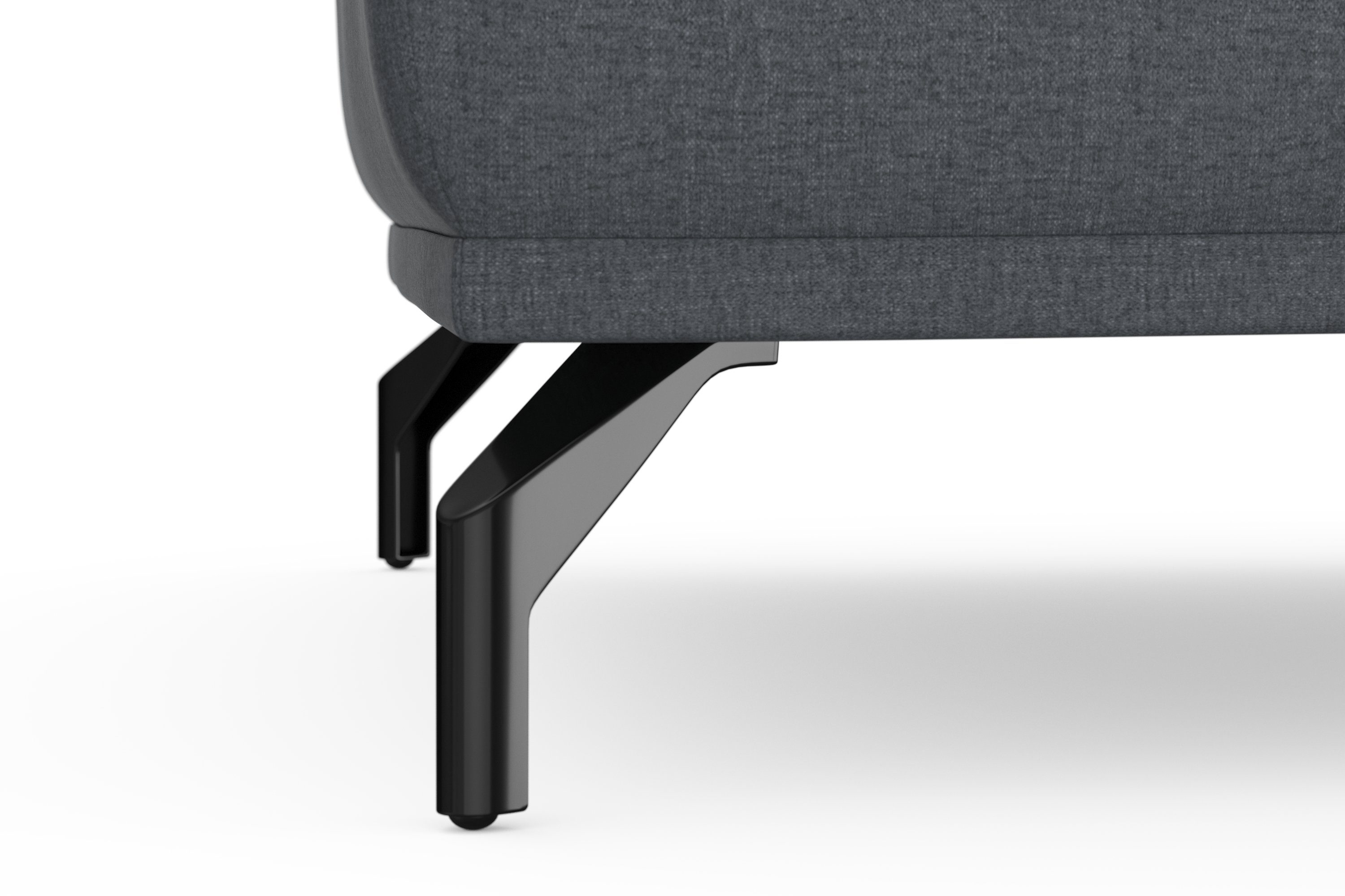 sit&more Hocker Bailando met binnenvering en zwarte, matte metalen poten