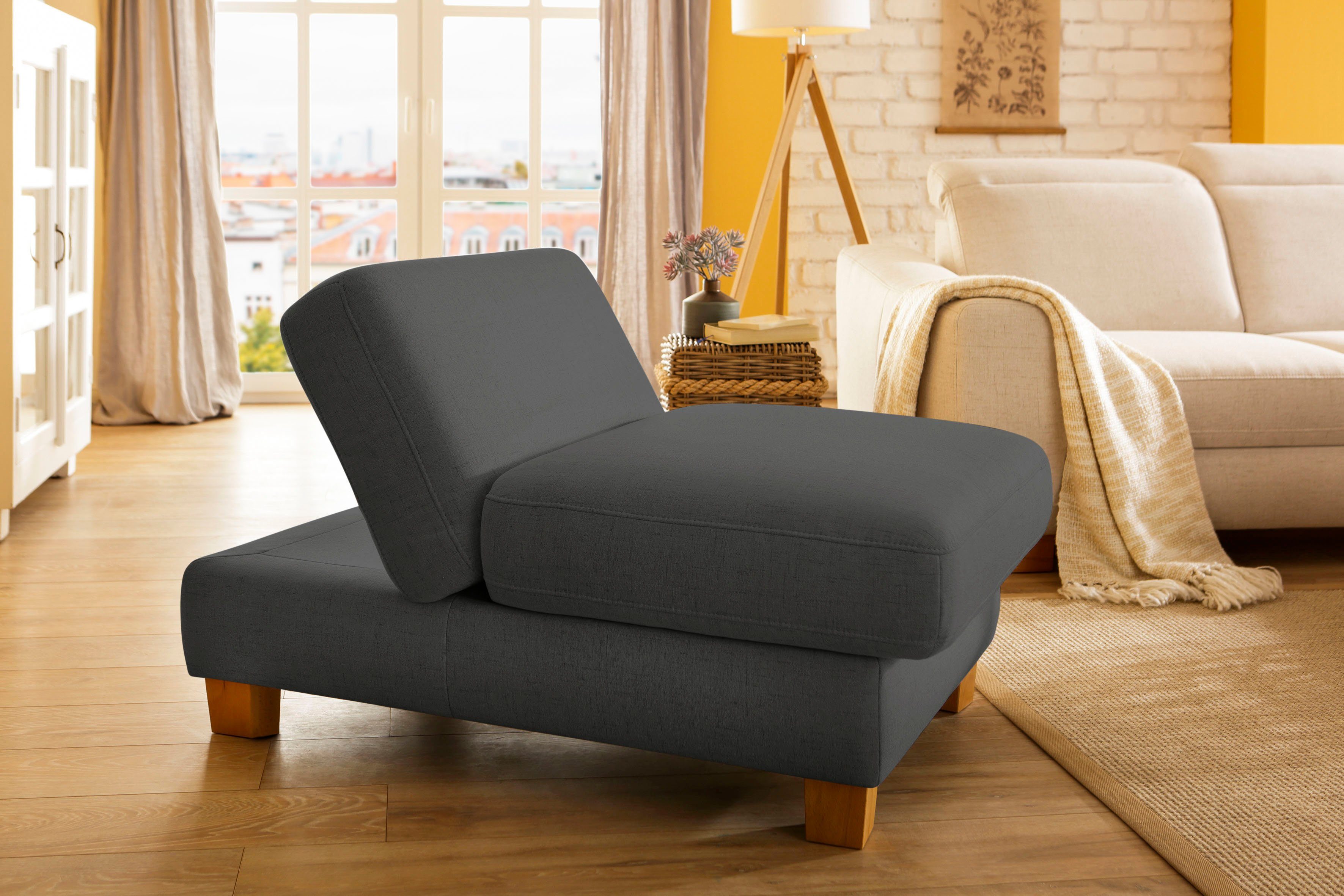 Home affaire Hocker Dundee met inklapfunctie - als een fauteuil te gebruiken