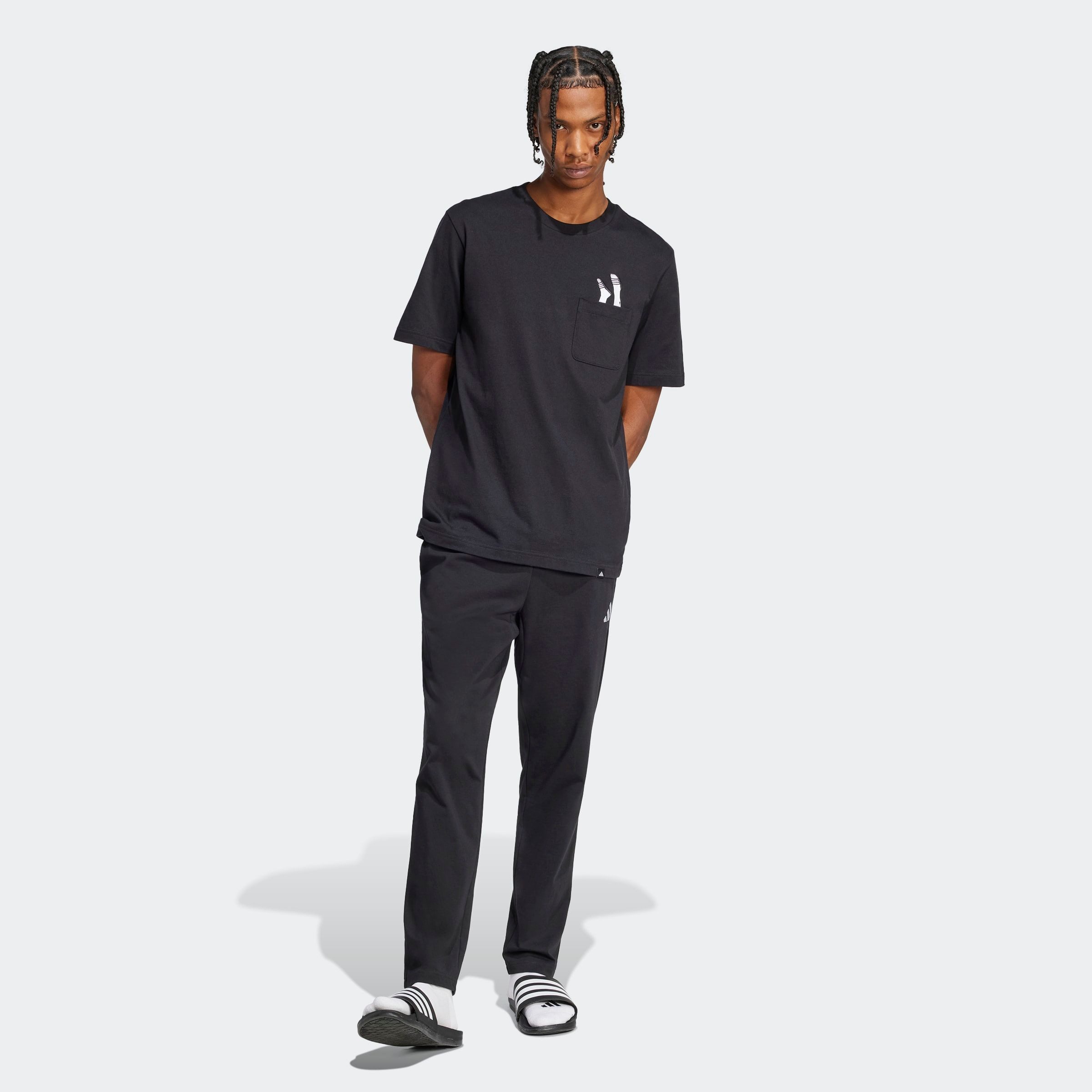 adidas Sportswear T-shirt M L SLIDE PKT T