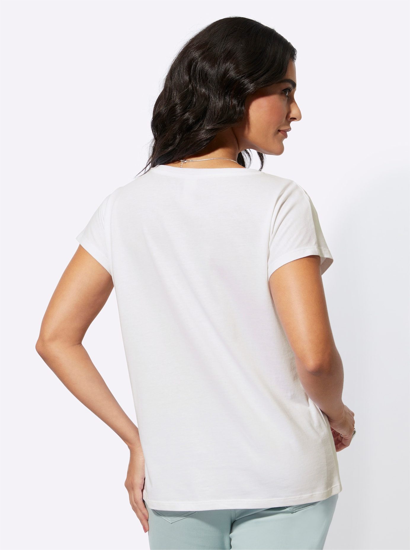 Creation L Shirt met korte mouwen Lyocell-mix-shirt (1-delig)