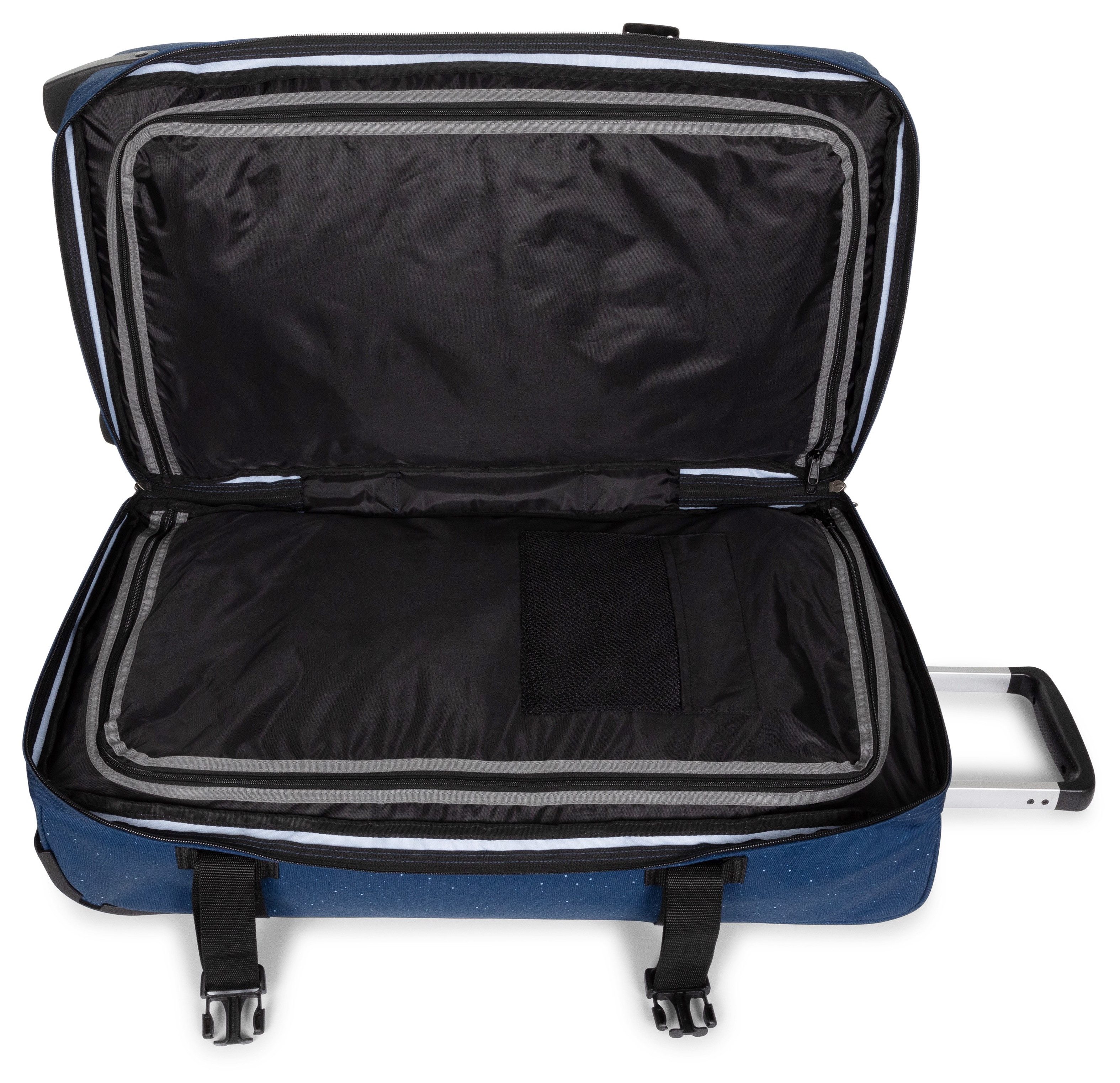 Eastpak Zachte bagage trolley TRANSIT'R M SW STARS NAVY Reisbagage incheckbagage koffer middel groot met TSA-cijferslot