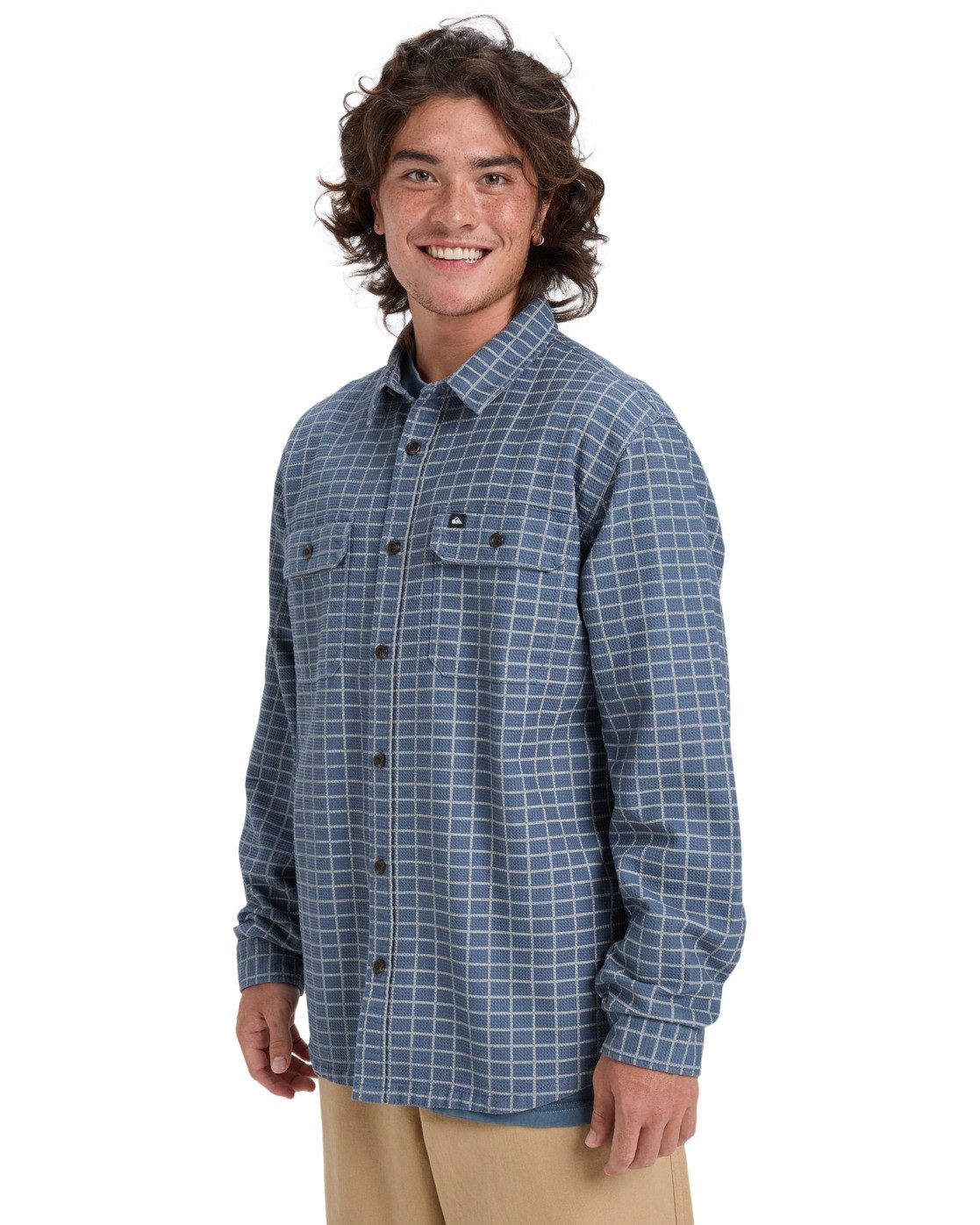 Quiksilver Overhemd met lange mouwen Salt Lake Waffle