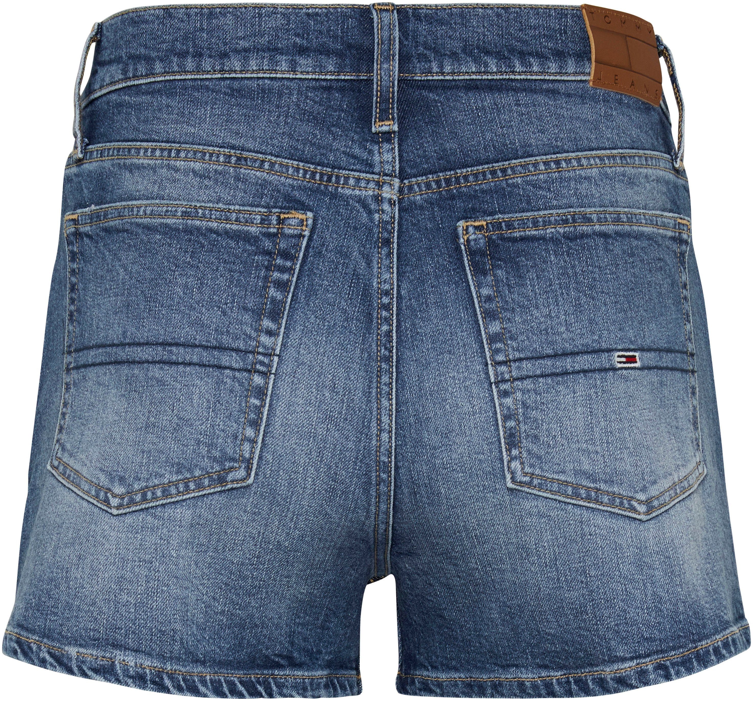 TOMMY JEANS Short HOT PANT BH0137 met tommy jeans-logobadge & merklogo