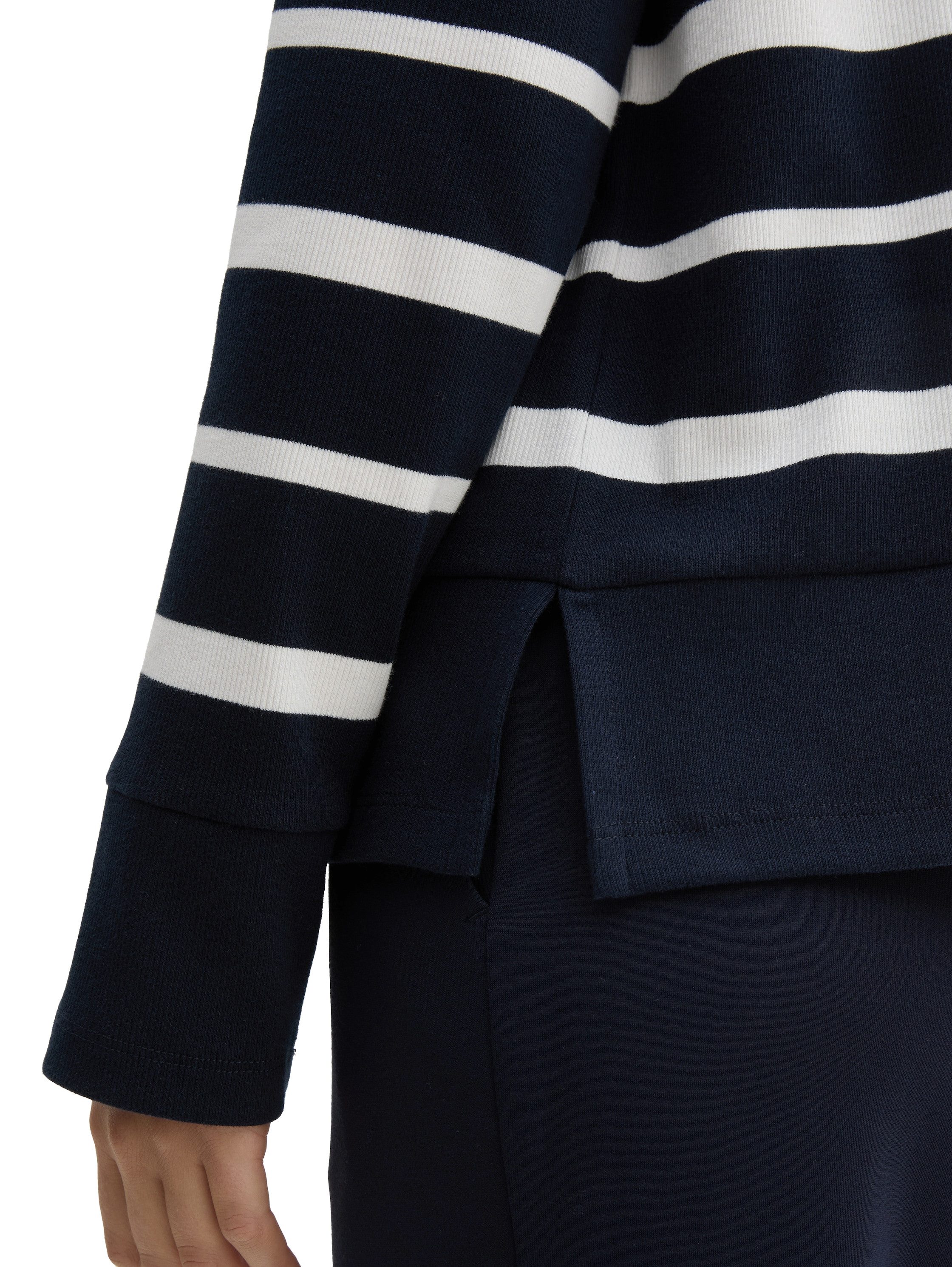 Tom Tailor Shirt met lange mouwen met gestreept patroon