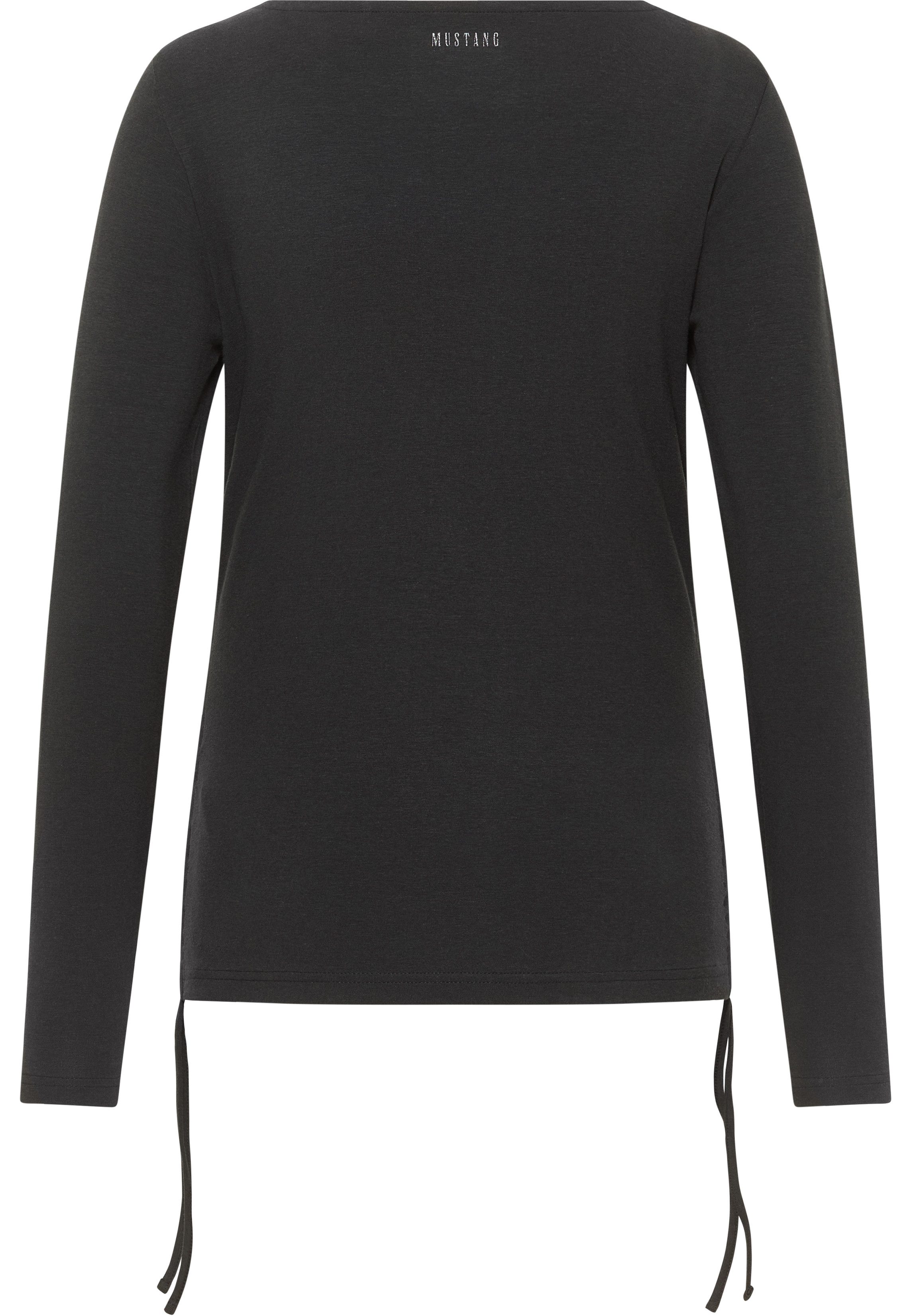 MUSTANG Shirt met lange mouwen Style Delia met tunnelkoordjes