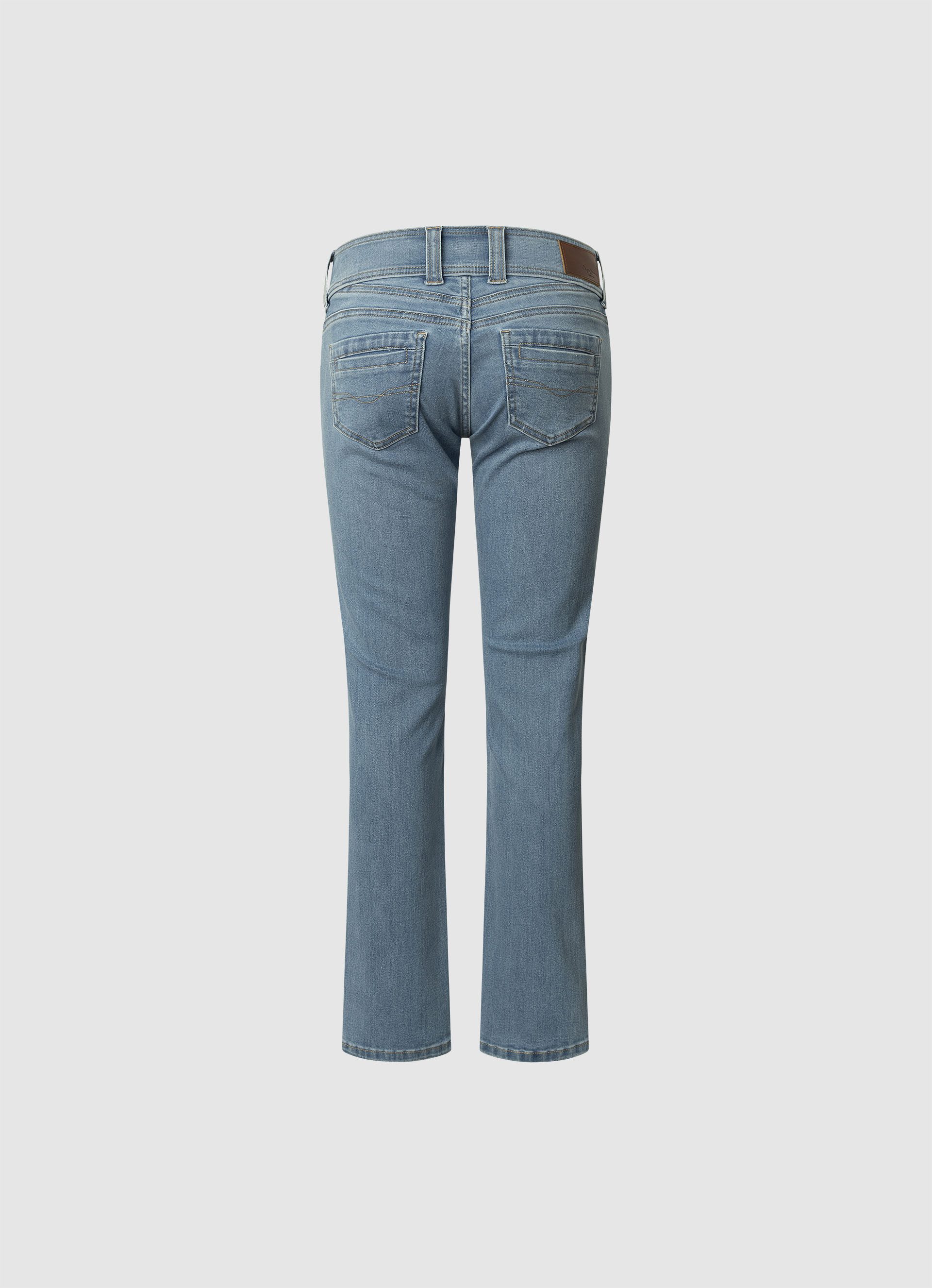 Pepe Jeans Straight jeans GEN in mooie kwaliteit met rechte pijpen en dubbele knoop
