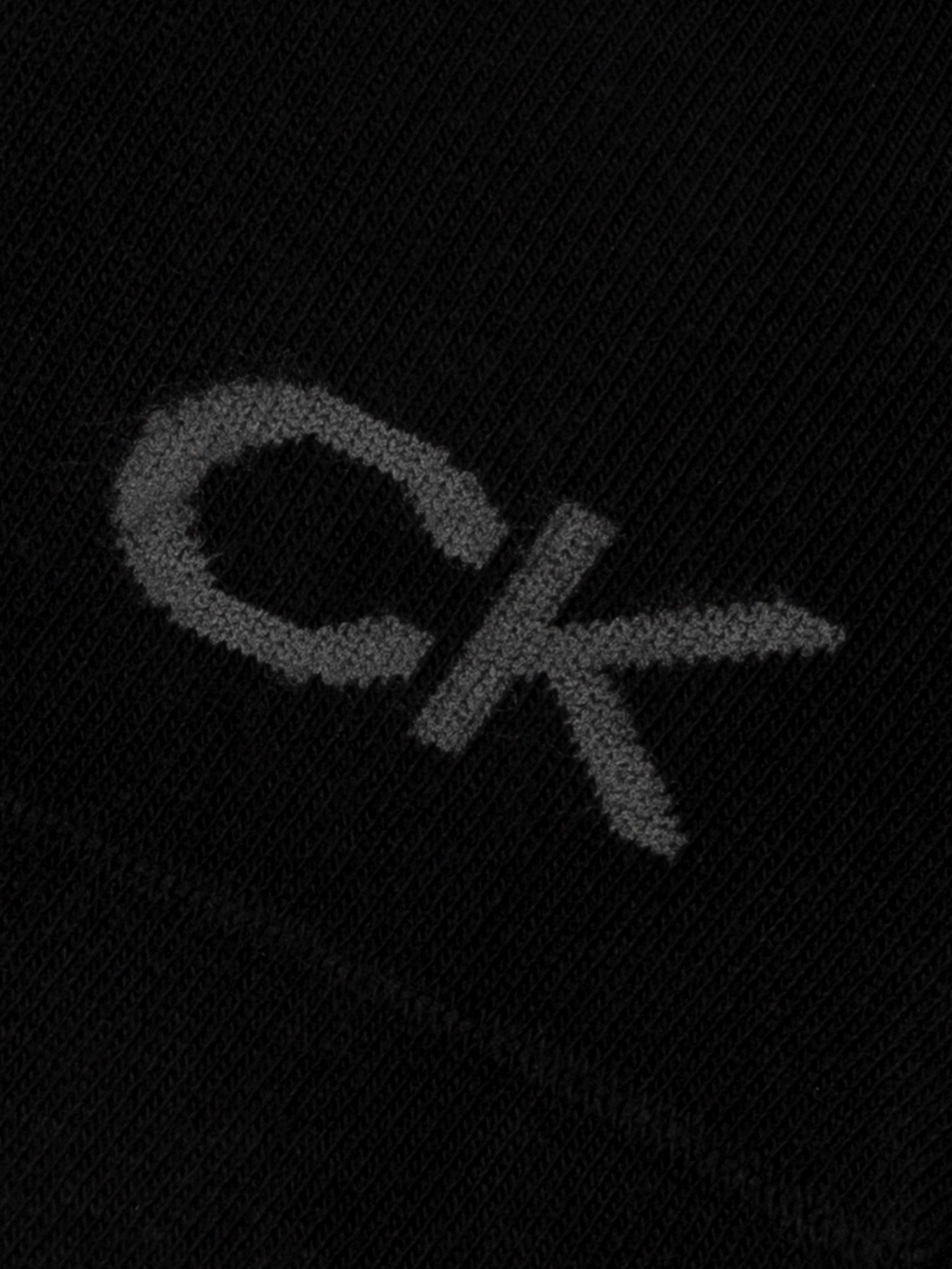 Calvin Klein Jeans Enkelsokken CK WOMEN FOOTIE HIGH CUT 2P Met gebreid logo aan de voorkant (2 paar)