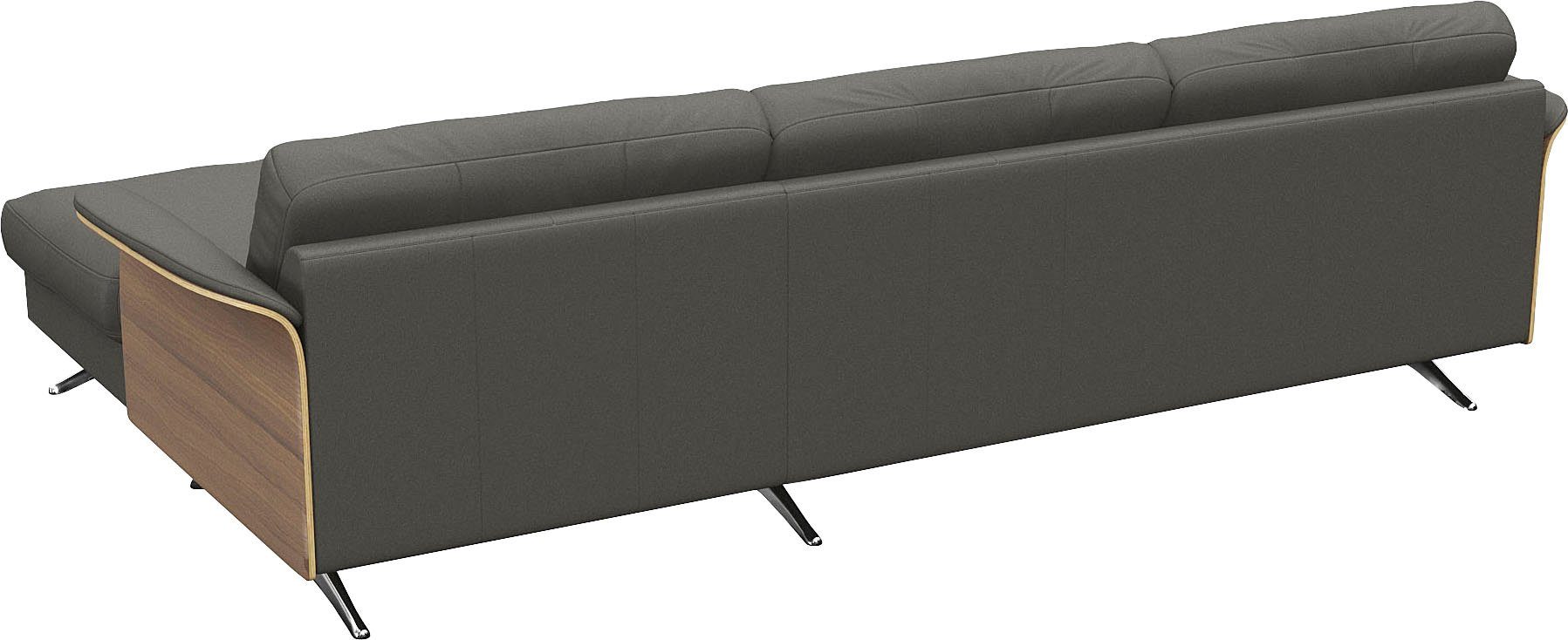 FLEXLUX Hoekbank Glow, super comfortabel door hoogwaardige zitconstructie met binnenvering, L-vorm