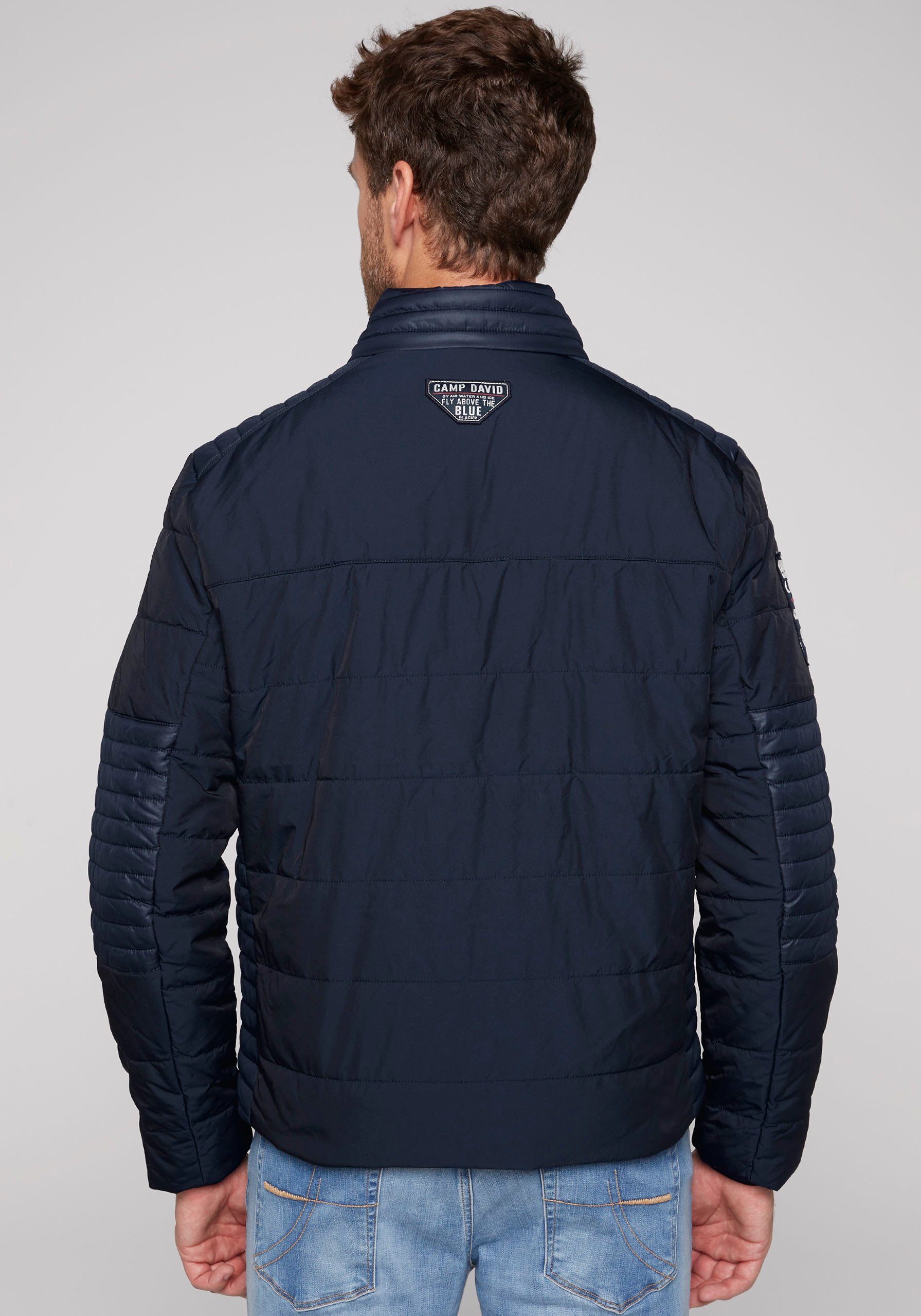 CAMP DAVID Outdoorjack met windbreaker-boord in de mouw