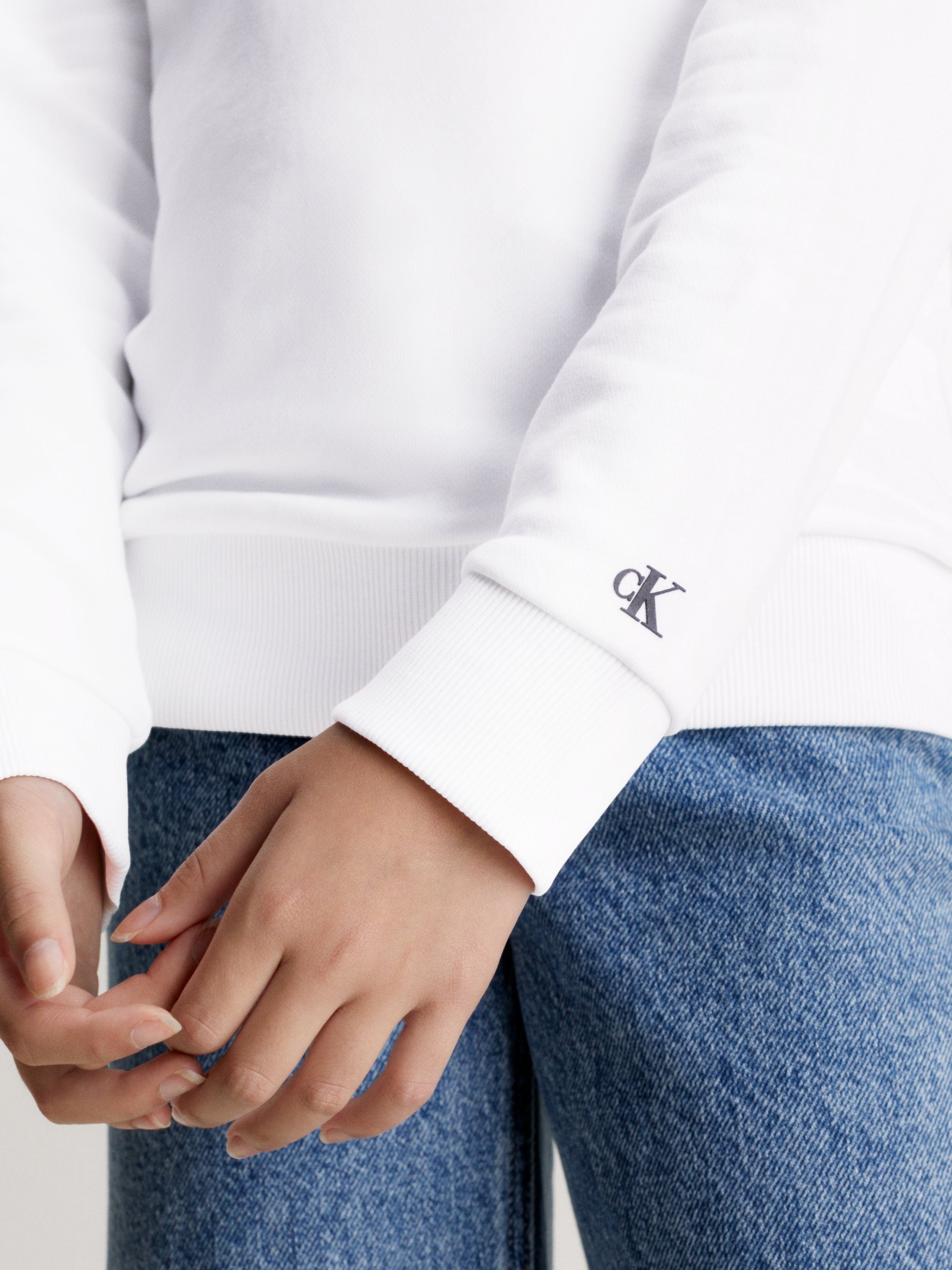 Calvin Klein Sweatshirt INST. LOGO REGULAR CN voor kinderen tot 16 jaar