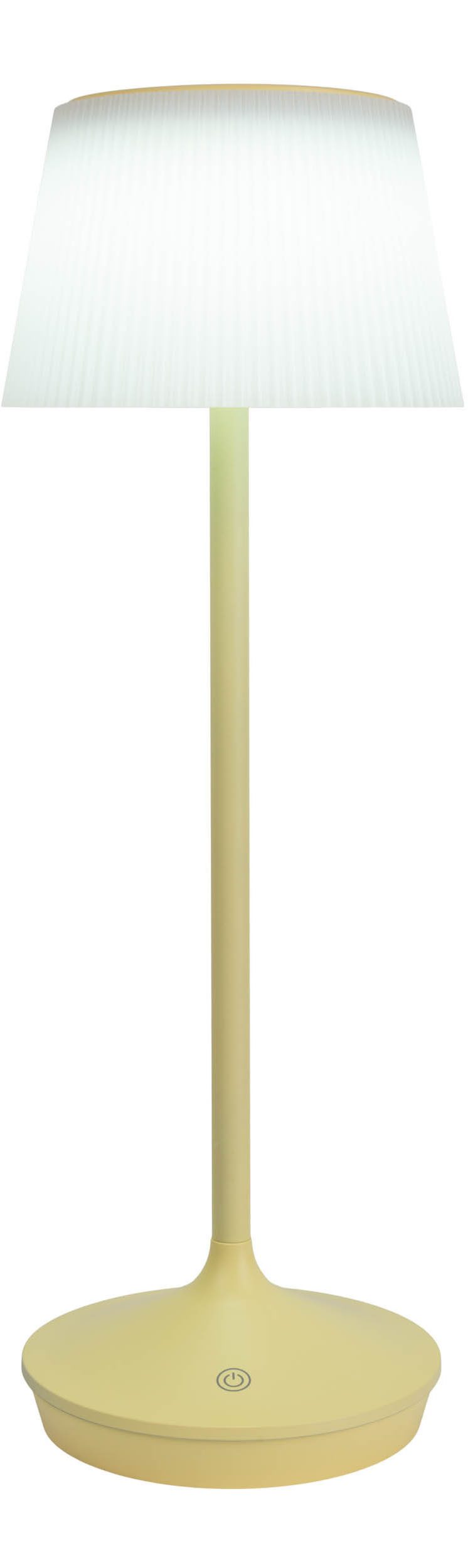 näve Led-tafellamp Zonne-lamp / acculamp "EMMI" Zonne-energie, accubedrijf, CCT, aanraaksensor, accutafellamp (1 stuk)
