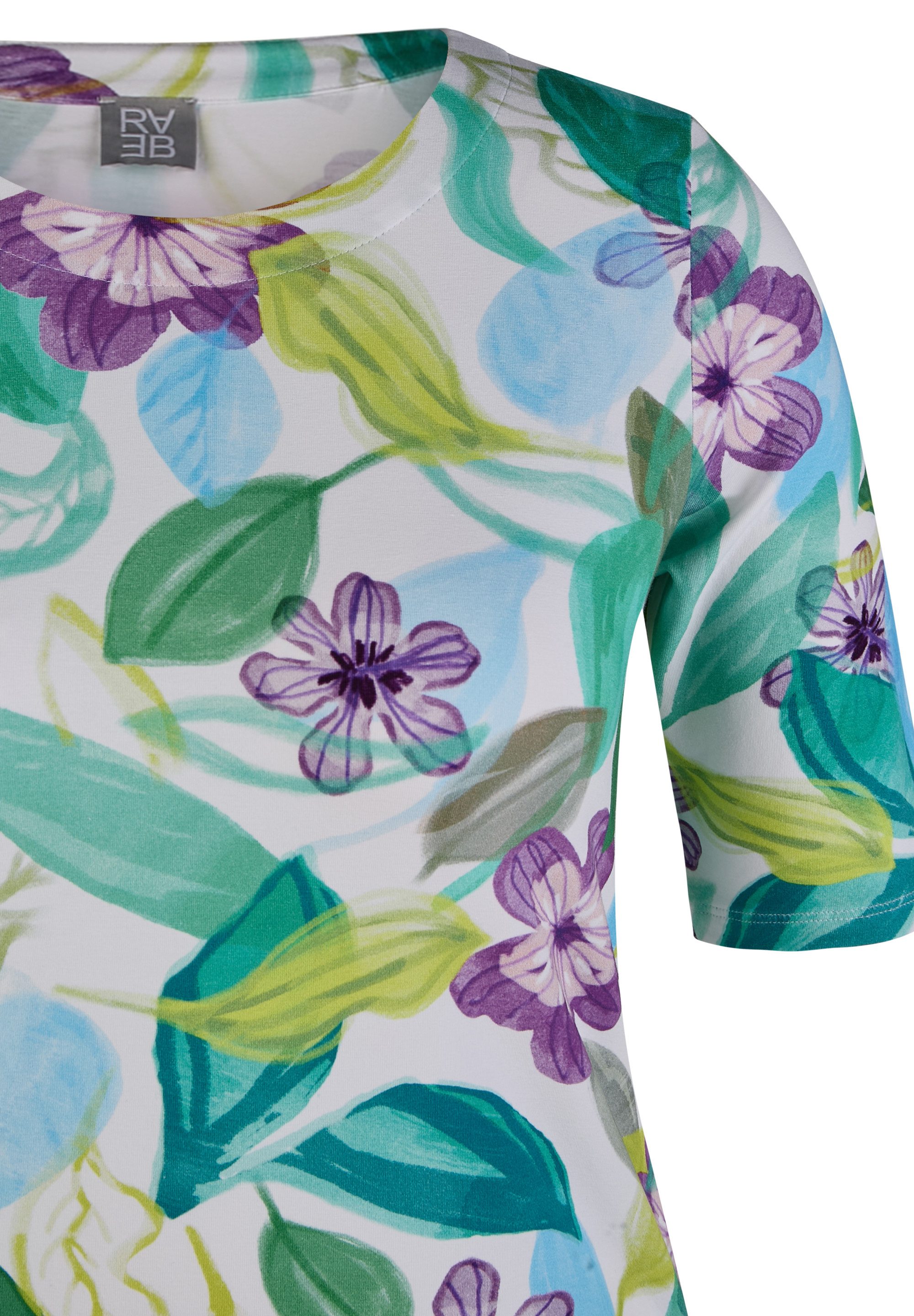 Rabe Shirt met korte mouwen met een bloemmotief