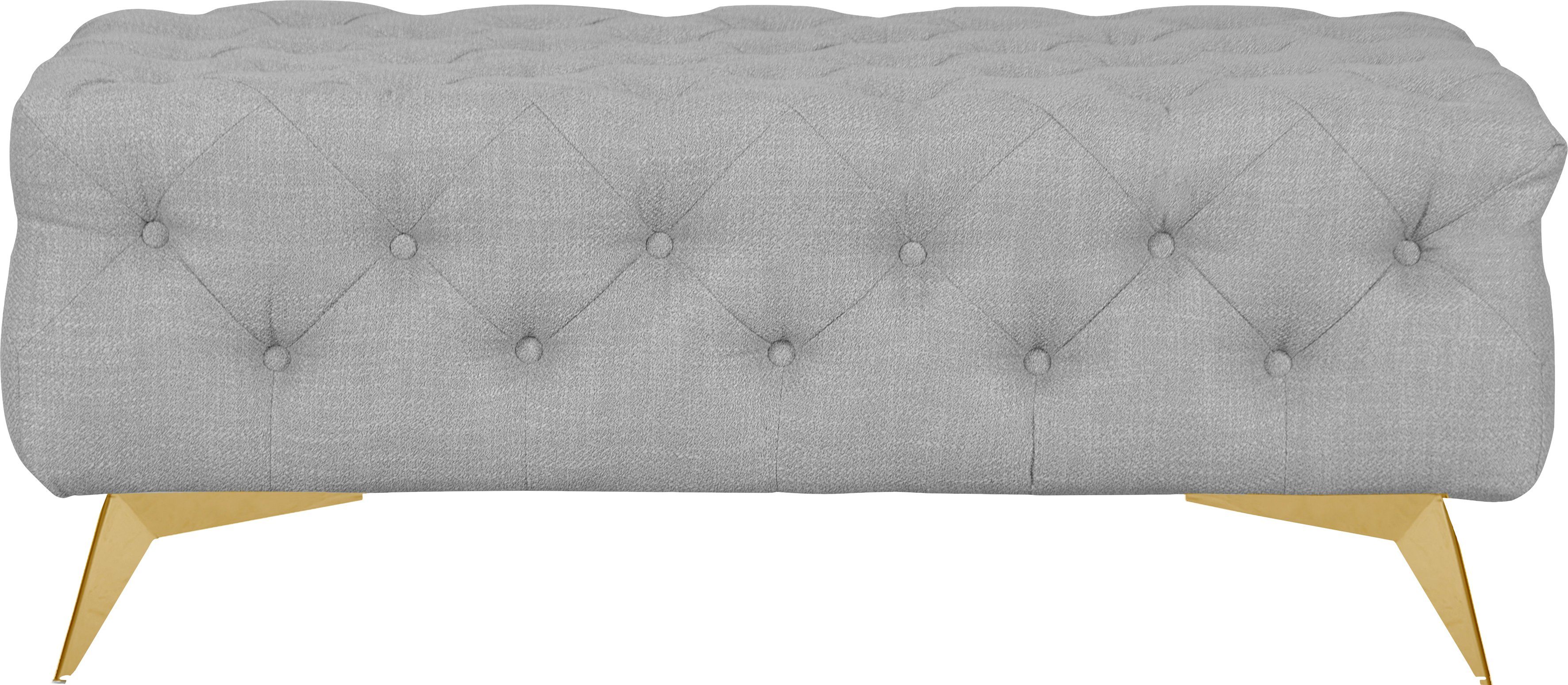 Leonique Hocker Glynis luxueuze capitonnage, moderne chesterfield look, kleur van de poten ter keuze