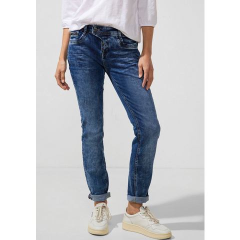STREET ONE Comfort fit jeans in een moderne used look