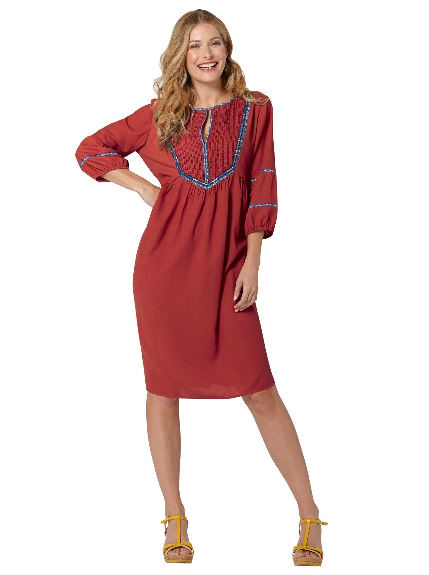 classic inspirationen blousejurkje jurk rood