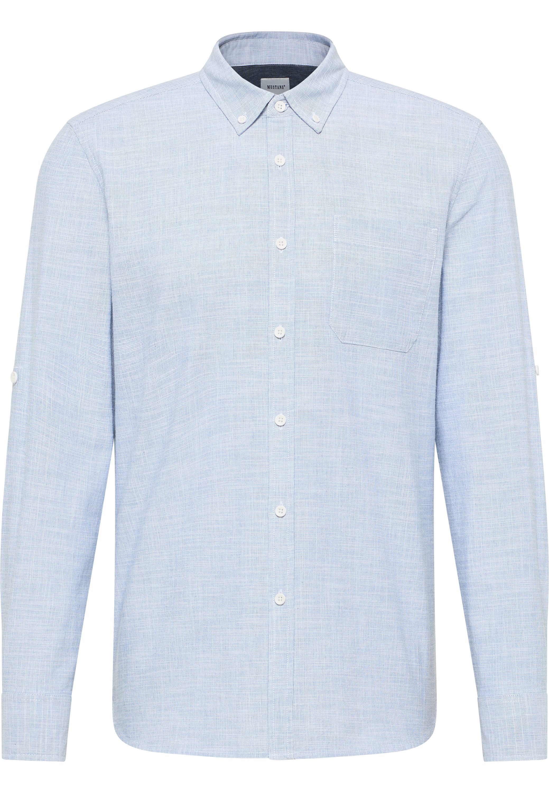 MUSTANG Overhemd met lange mouwen Heren stijl Rawlins heren overhemden maat S blauw