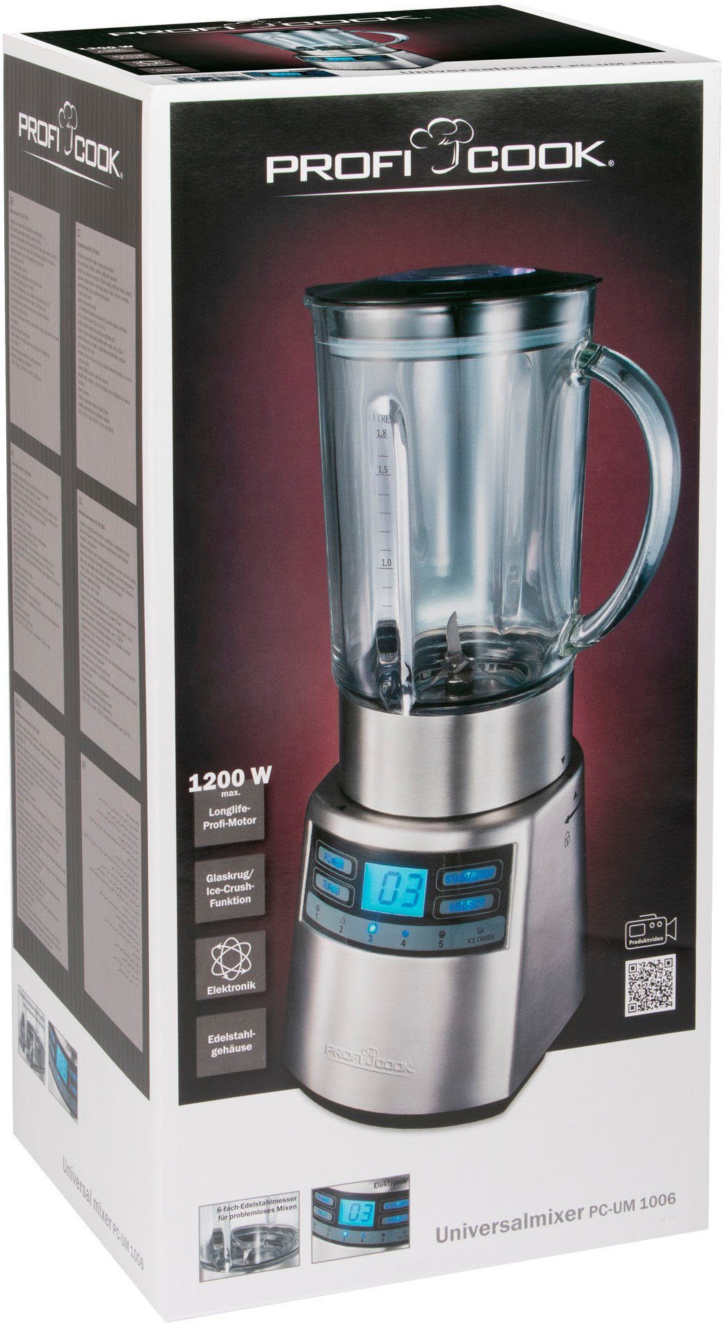 PROFI COOK Blender PC-UM 1006 inox