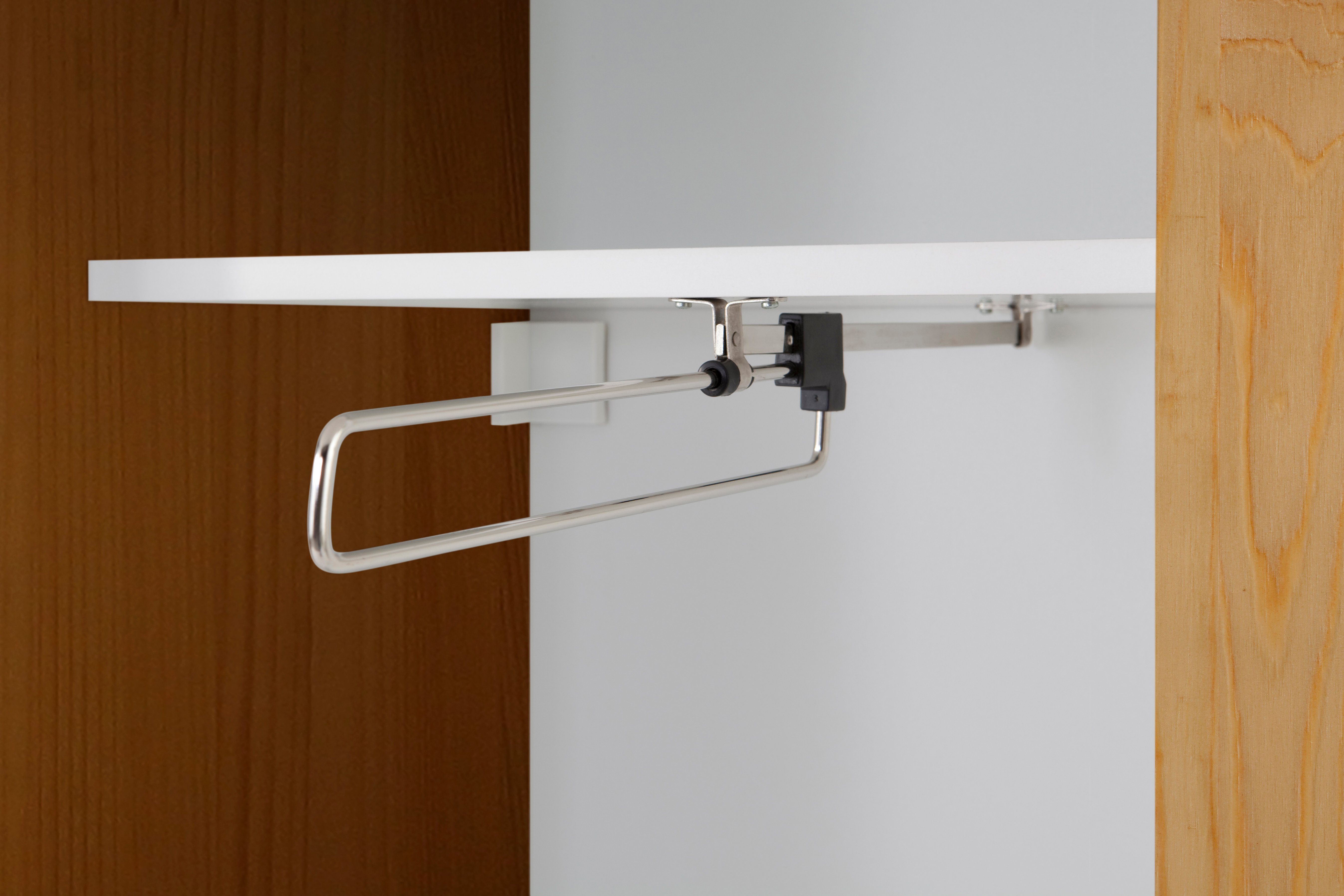 Home affaire Kledingkast Nekso met spiegel, breedte 114 cm, van mdf of massief hout, fsc®
