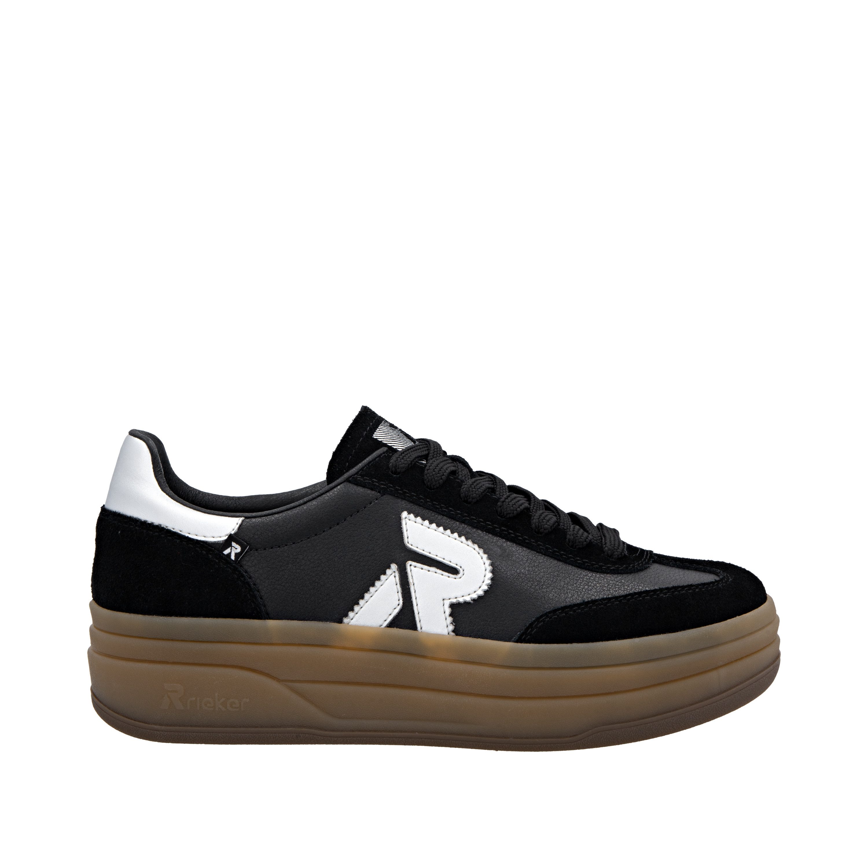 R-Rieker Plateausneakers Swing2GO Retro-sneaker, veterschoen, lage schoen met trendy plateauzool