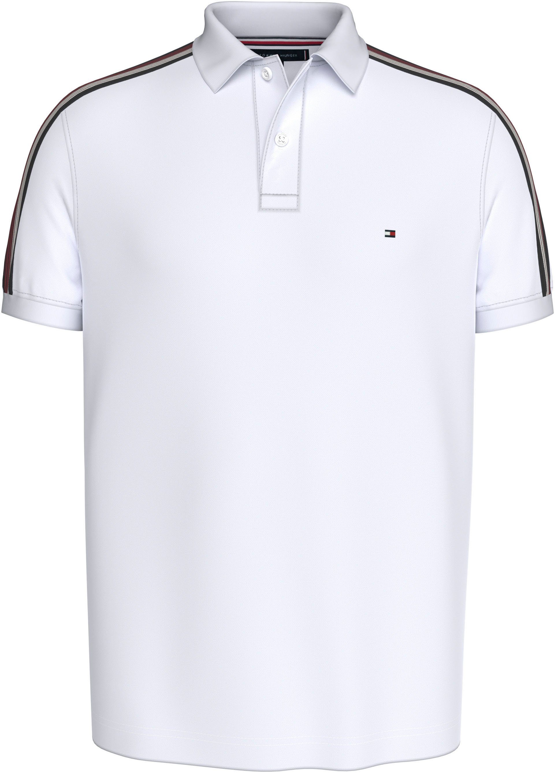 Tommy Hilfiger Poloshirt SHADOW GS REG POLO Strepen in Tommy kleur op de schouder