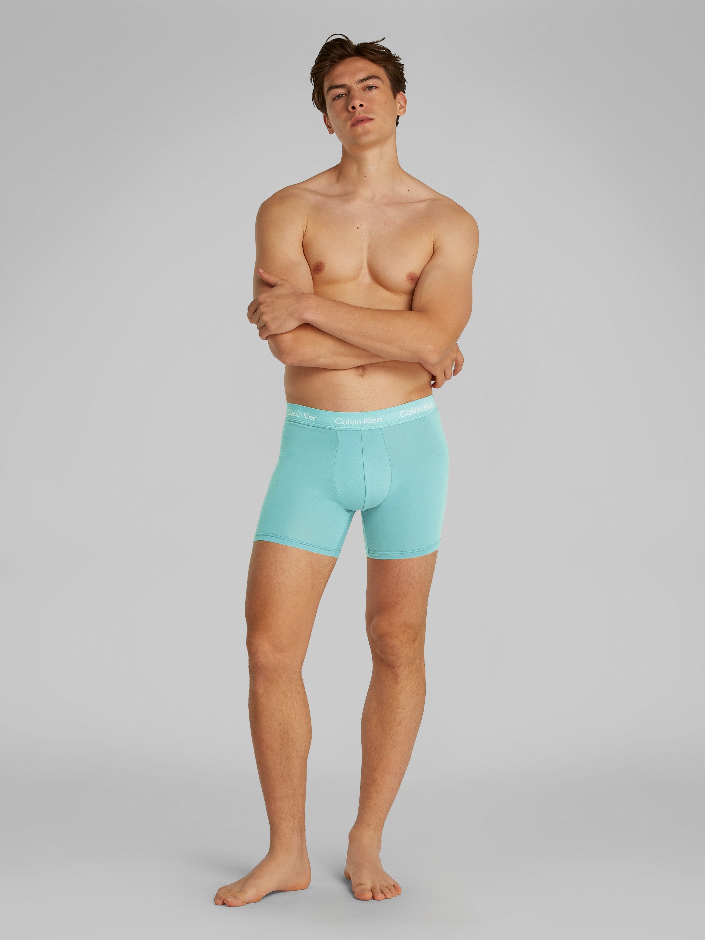 Calvin Klein Boxershort CK lange boxer met langere pijpen (set, 3 stuks)