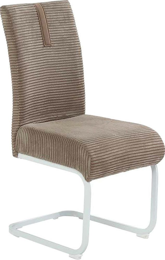 Jockenhöfer Gruppe Vrijdragende stoel Kenny met pocketvering, bekledingsstof cord (set, 2 stuks)