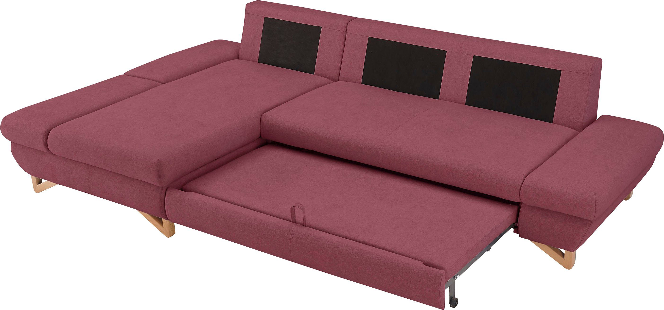 INOSIGN Slaapbank City/Giron comfortabele slaapbank (ligoppervlak 245 x 138 cm) en bedlade
