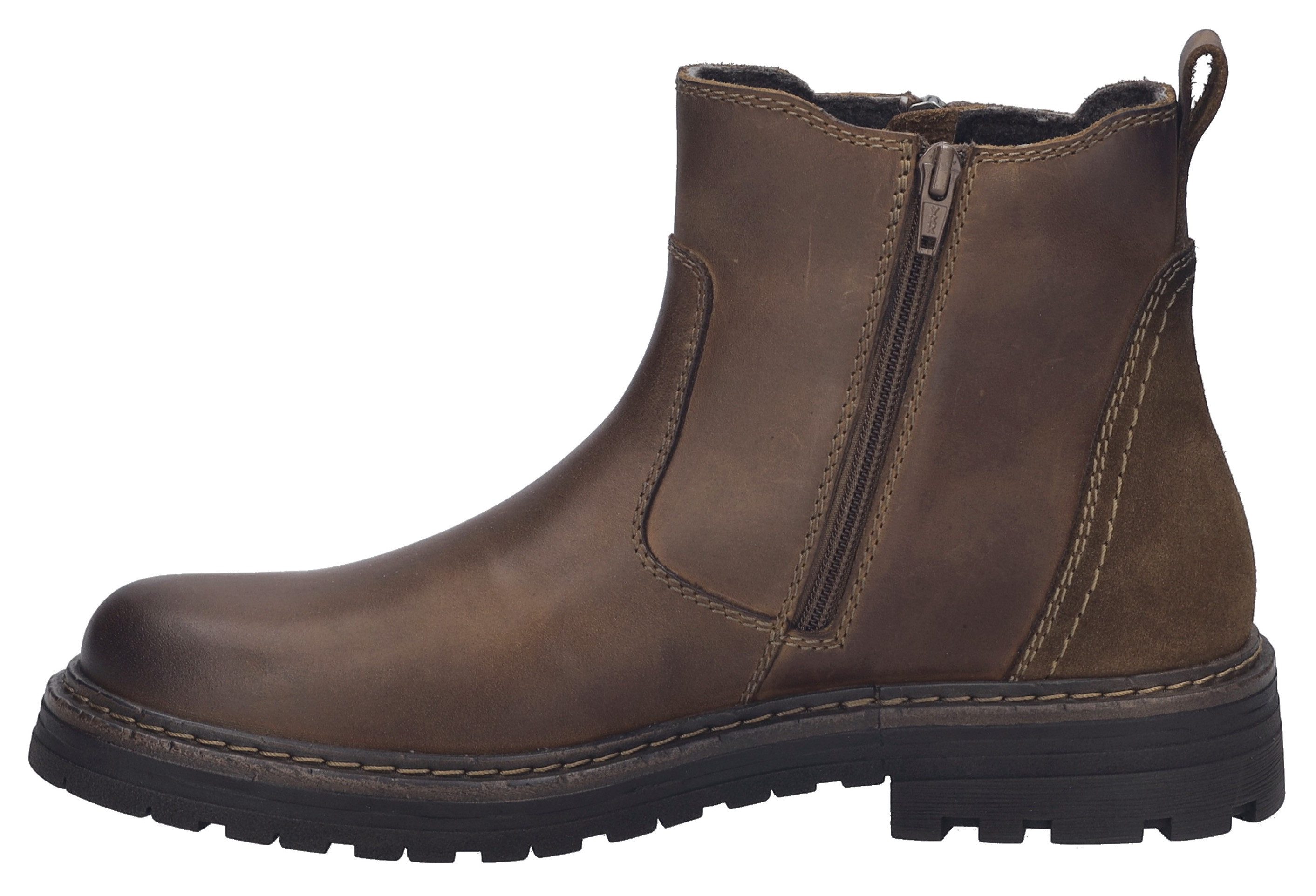 Josef Seibel Chelsea-boots Curtis 51 Bikerboots, comfortlaarzen met profielzool